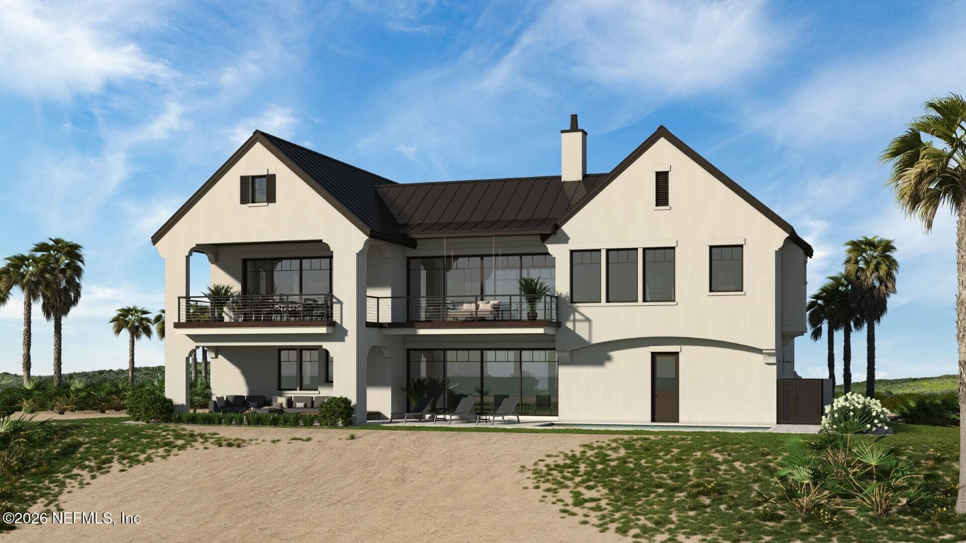 REAR ELEVATION — 2667 S PONTE VEDRA Boulevard, Ponte Vedra Beach, FL 32082