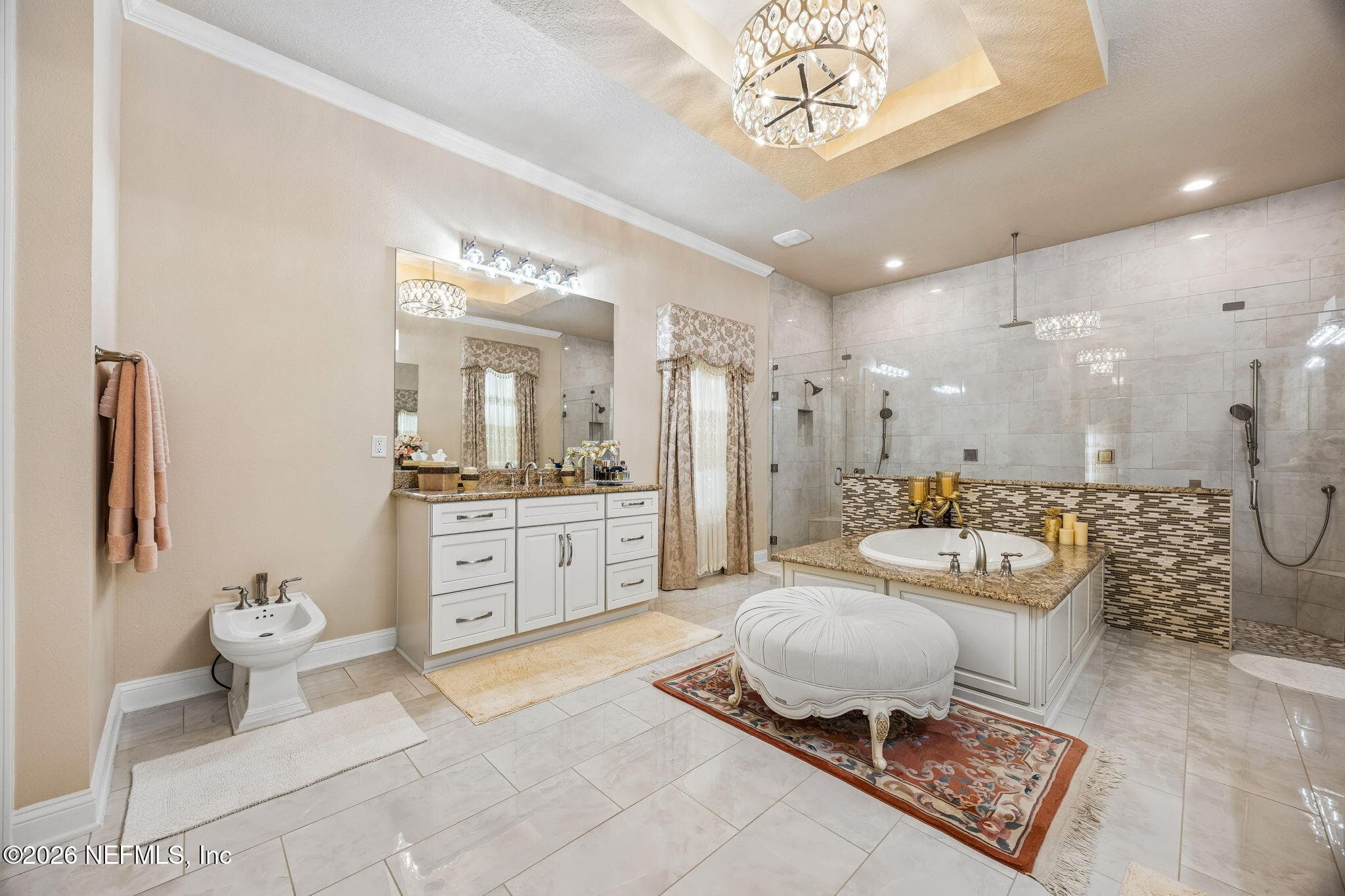 Bidet and split sink areas. Chrystal chandelier — 2852 CASSIA Lane, Jacksonville, FL 32246