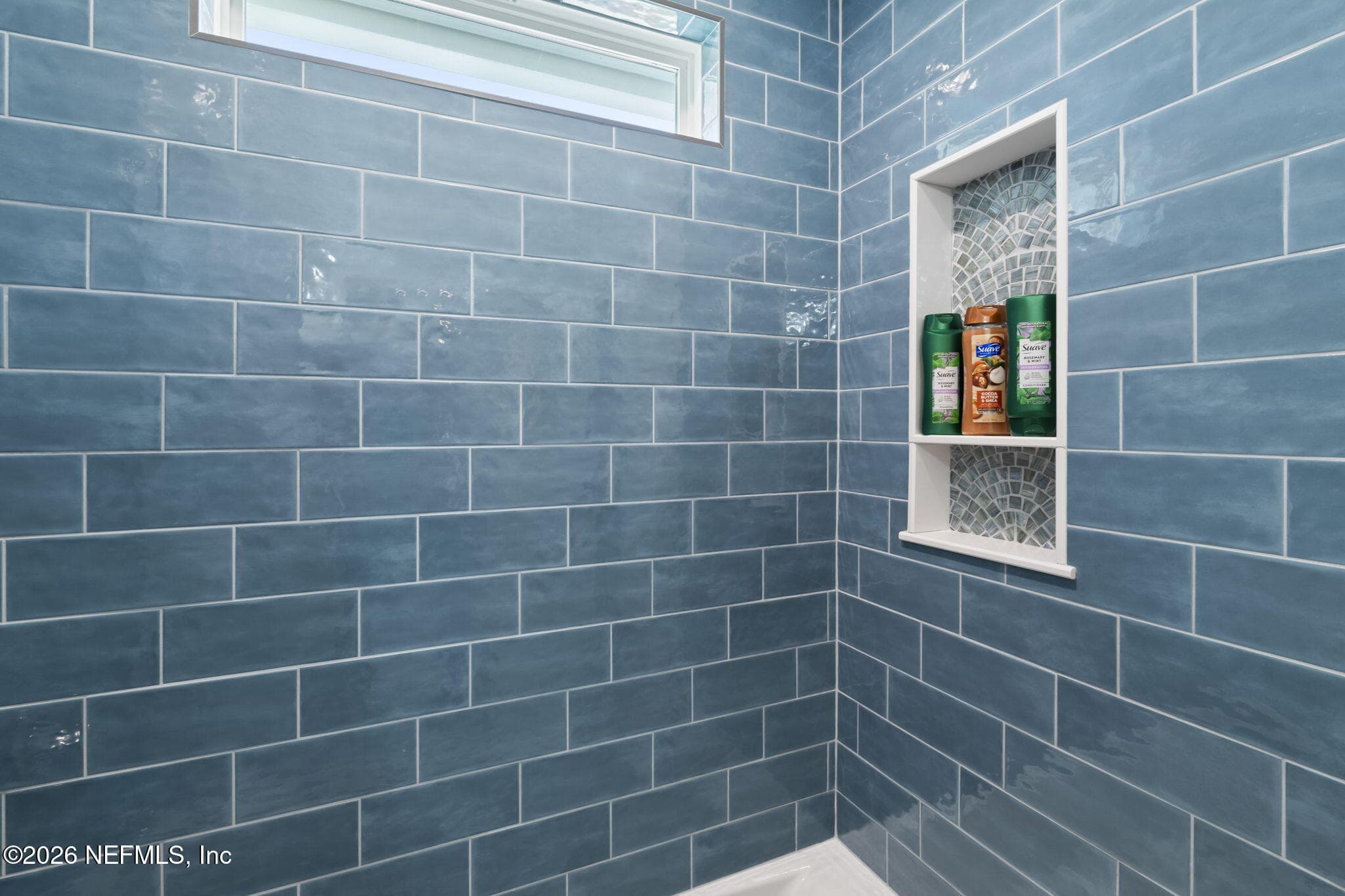 Designer tiled Shower — 925 2ND Avenue S, Jacksonville Beach, FL 32250