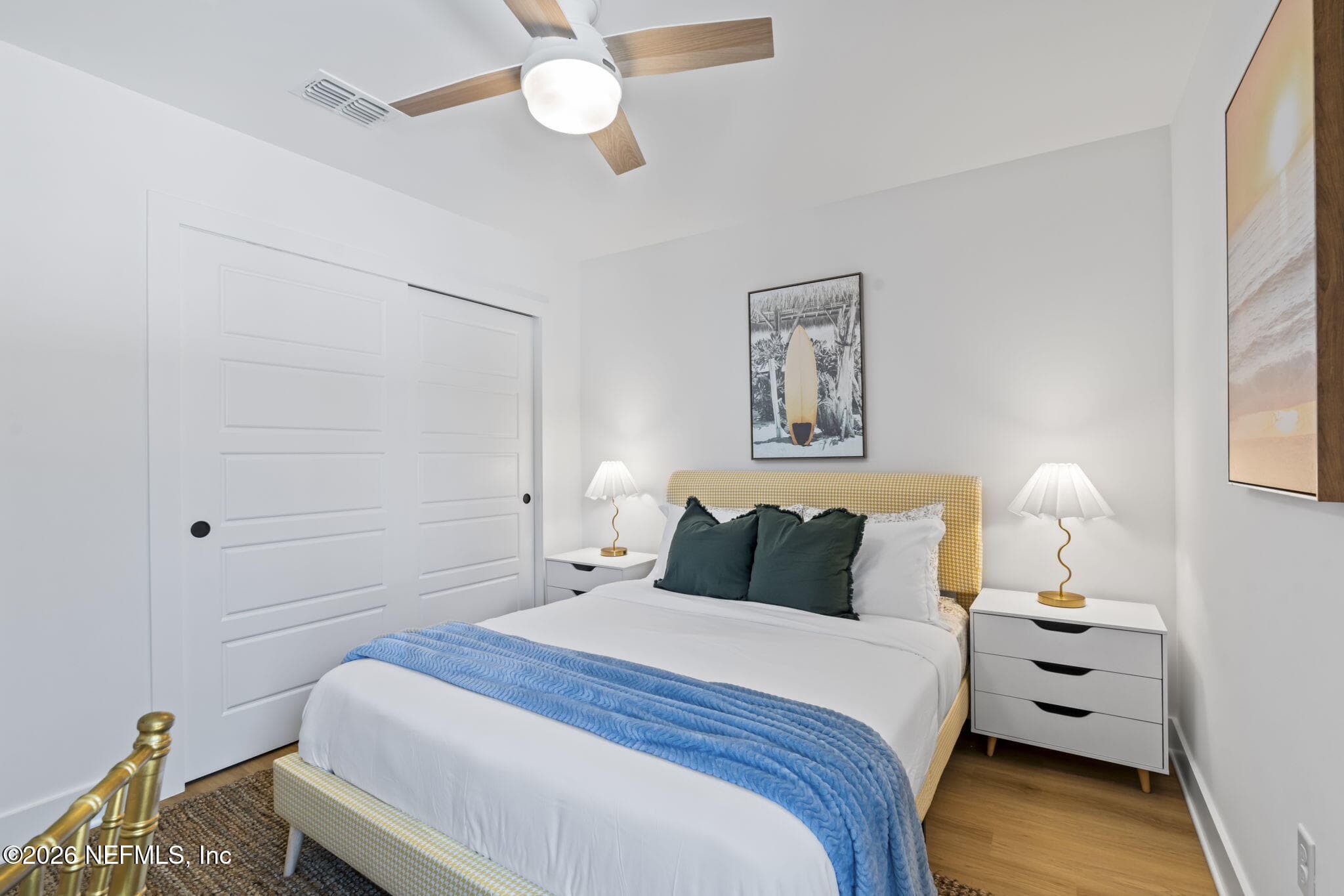 Bedroom 4 with modern finishes — 925 2ND Avenue S, Jacksonville Beach, FL 32250