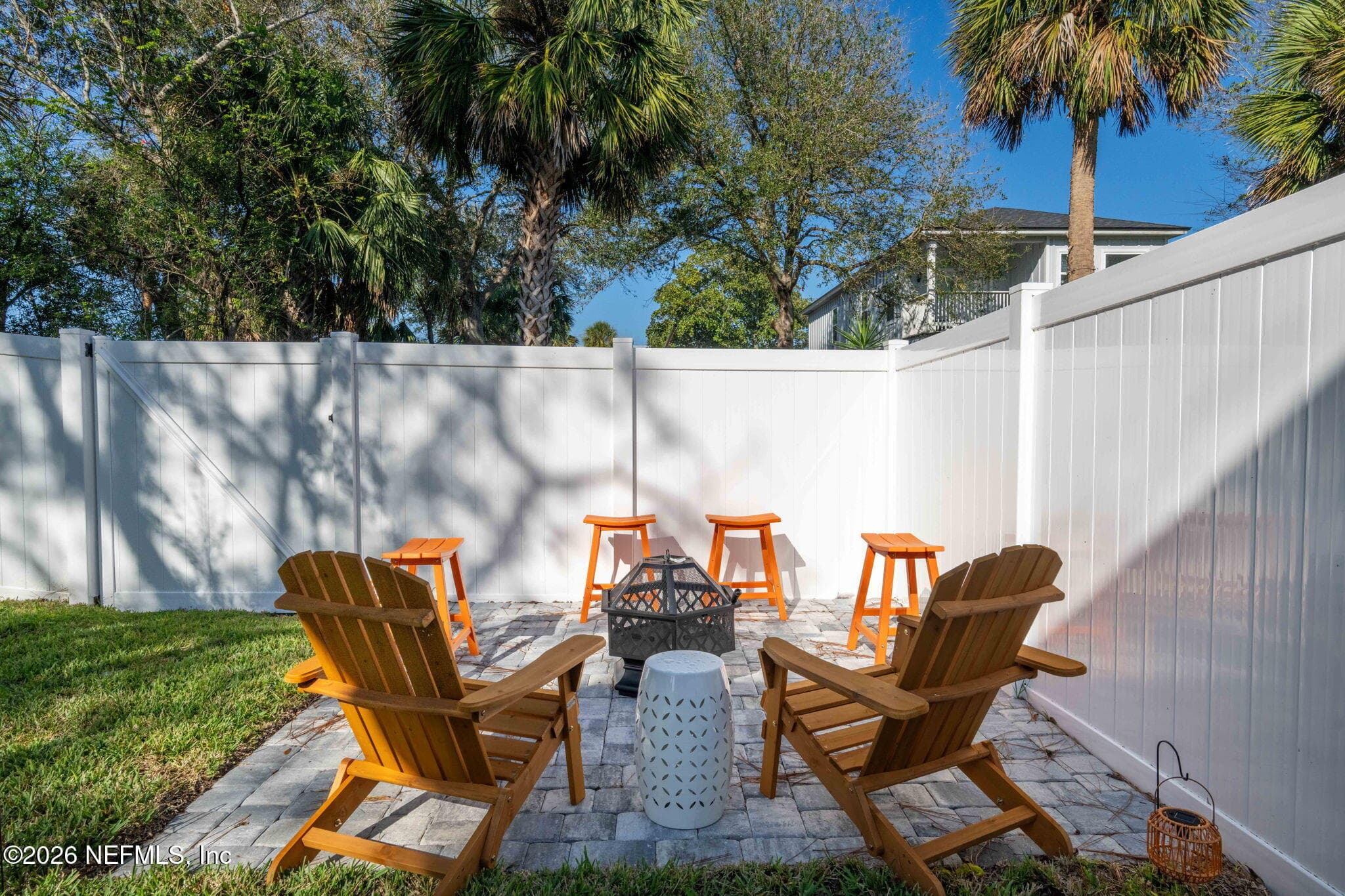 Additional 10x10 patio area in backyards — 925 2ND Avenue S, Jacksonville Beach, FL 32250
