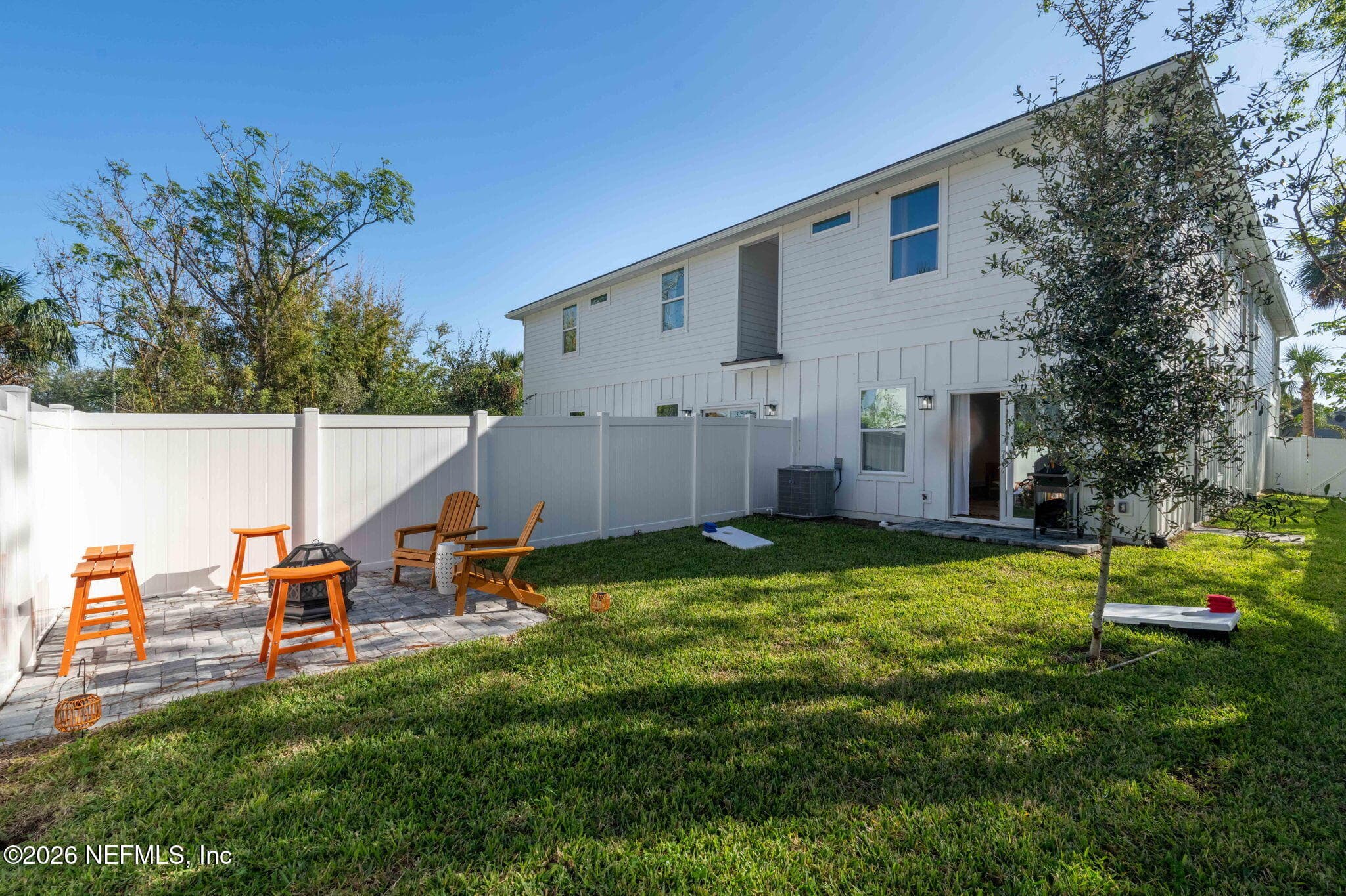 Backyard with fire-pit — 925 2ND Avenue S, Jacksonville Beach, FL 32250