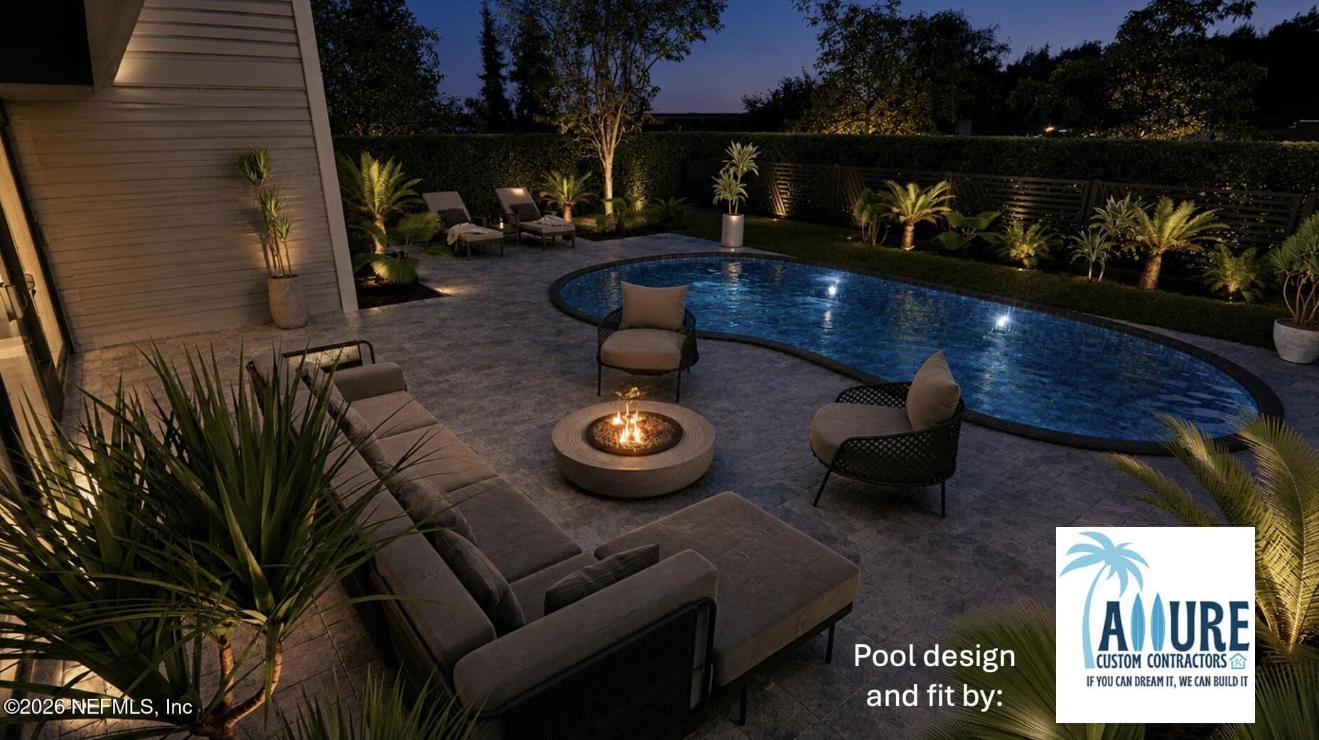 Pool Rendering — 74 WATERLINE Drive, St. Johns, FL 32259