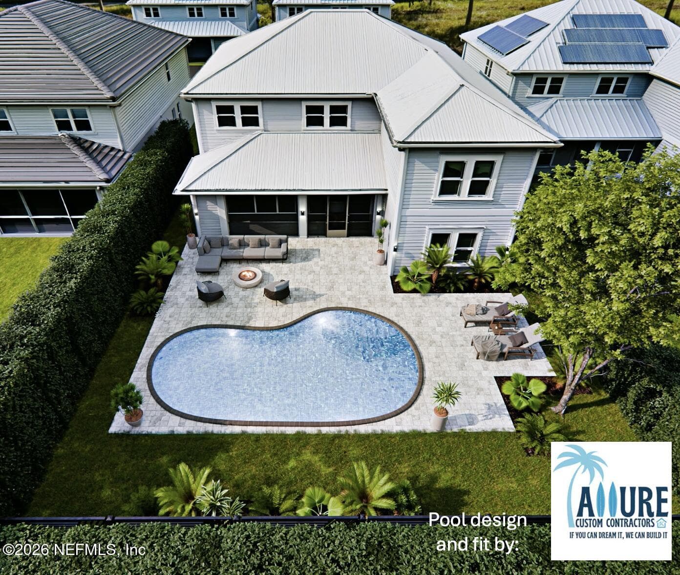 Potential Pool Rendering — 74 WATERLINE Drive, St. Johns, FL 32259