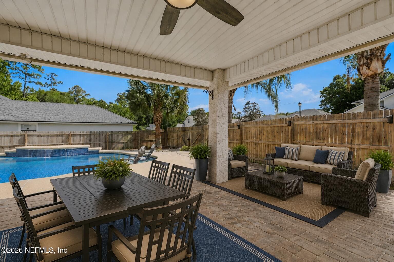 Patio (Virtually Staged) — 811 HICKORY KNOLLS Drive, Green Cove Springs, FL 32043