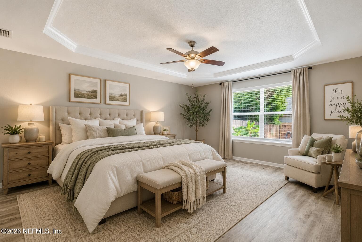 Primary Bedroom (Virtually Staged) — 811 HICKORY KNOLLS Drive, Green Cove Springs, FL 32043