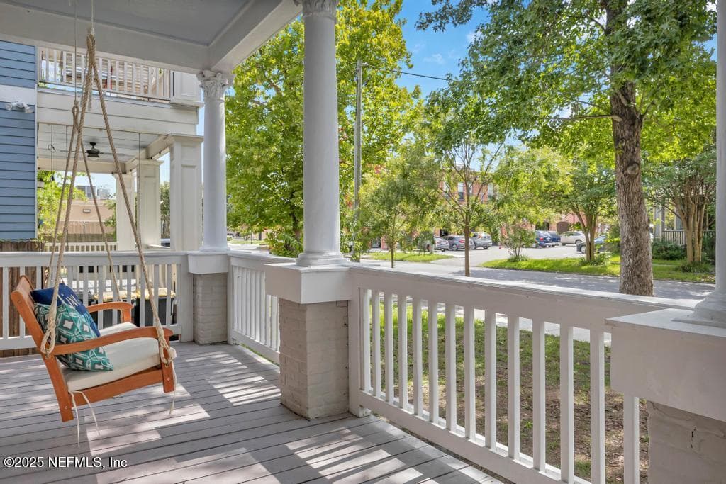 Front porch with swing — 1827 N MARKET Street, Jacksonville, FL 32206