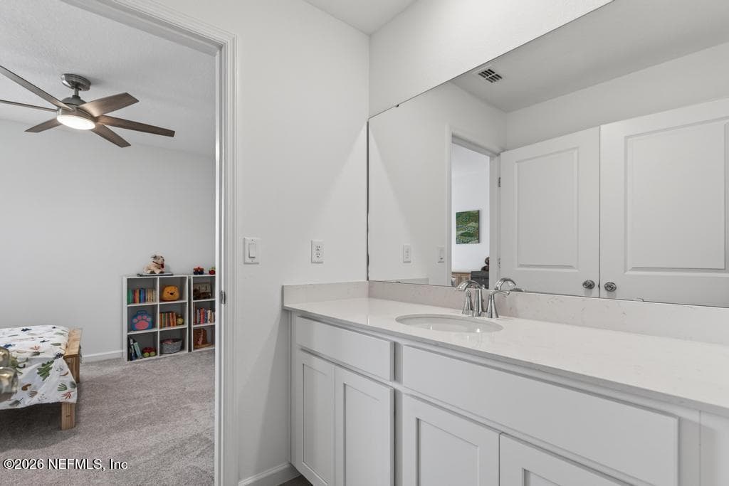 Bath #2 (Jack & Jill) to Bedroom #3 — 351 MIROMAR LAKE Drive, St. Augustine, FL 32084