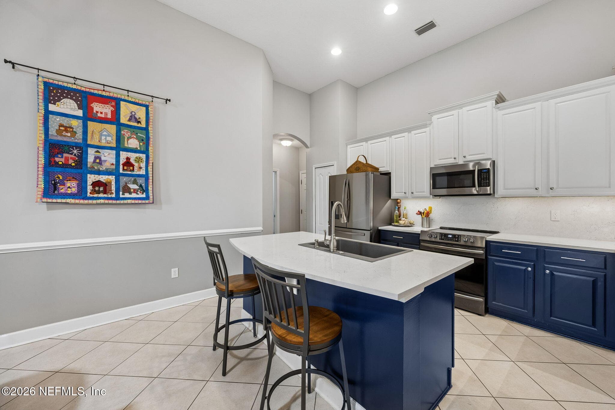 Island seating is perfect for casual dining or entertaining. — 85225 AMAGANSETT Drive, Fernandina Beach, FL 32034