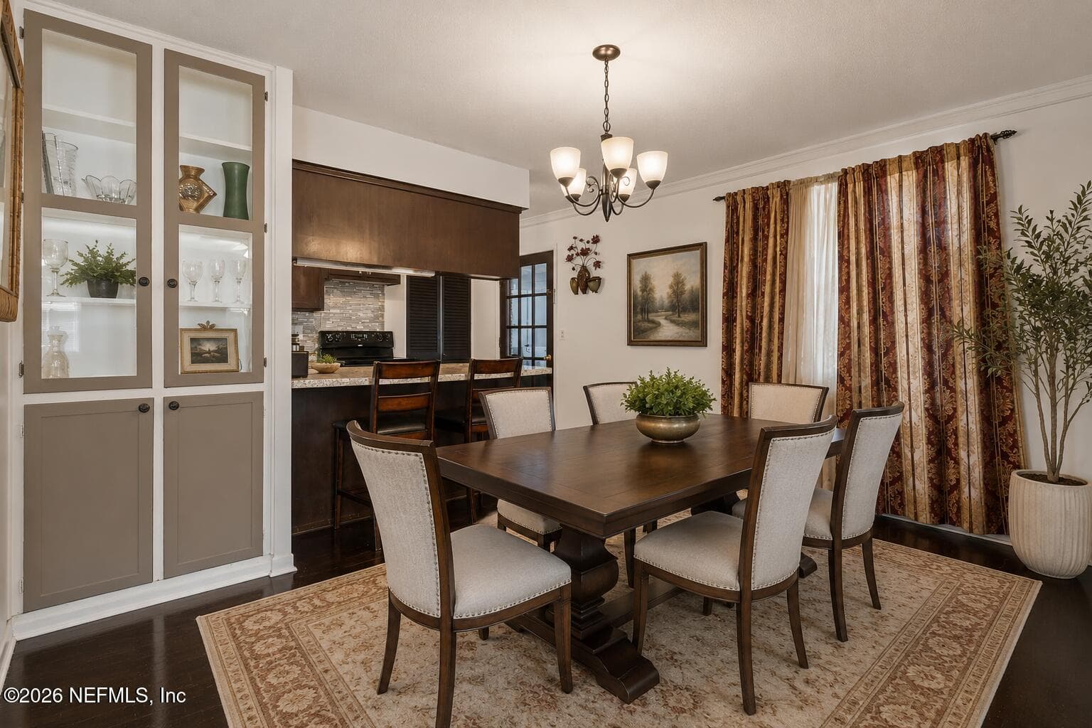 Virtually Staged Dining Room — 1143 PECAN Cove, Jacksonville, FL 32221