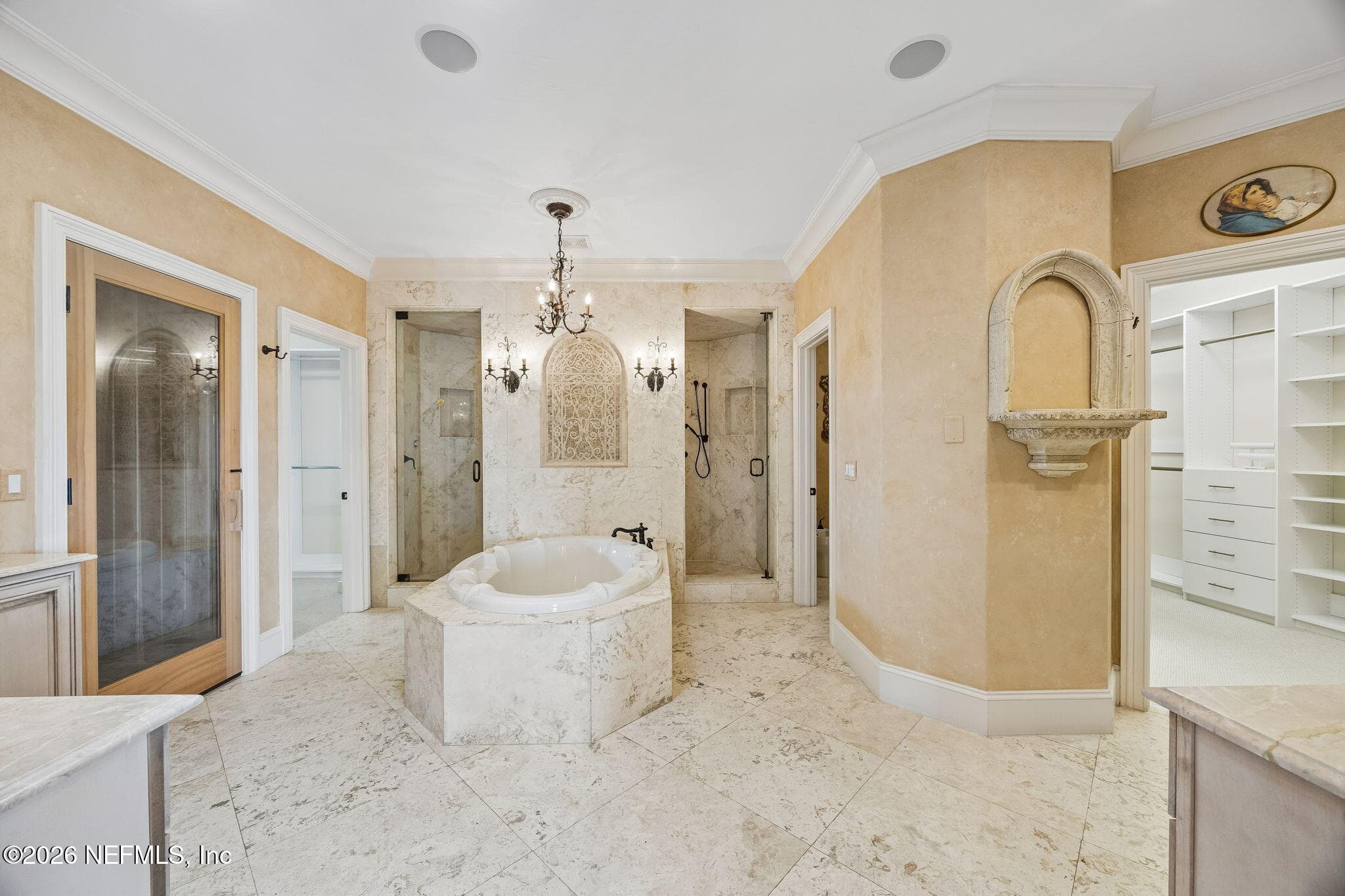 Sauna and commercial steam shower, jetted tub, and bidet. — 430 ROYAL TERN Road S, Jacksonville Beach, FL 32250
