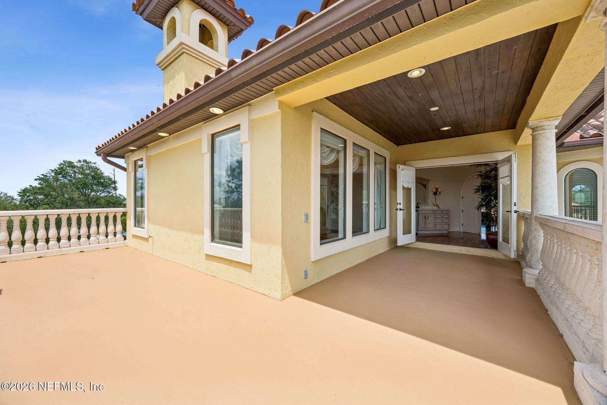 Expansive second flood balcony. — 430 ROYAL TERN Road S, Jacksonville Beach, FL 32250