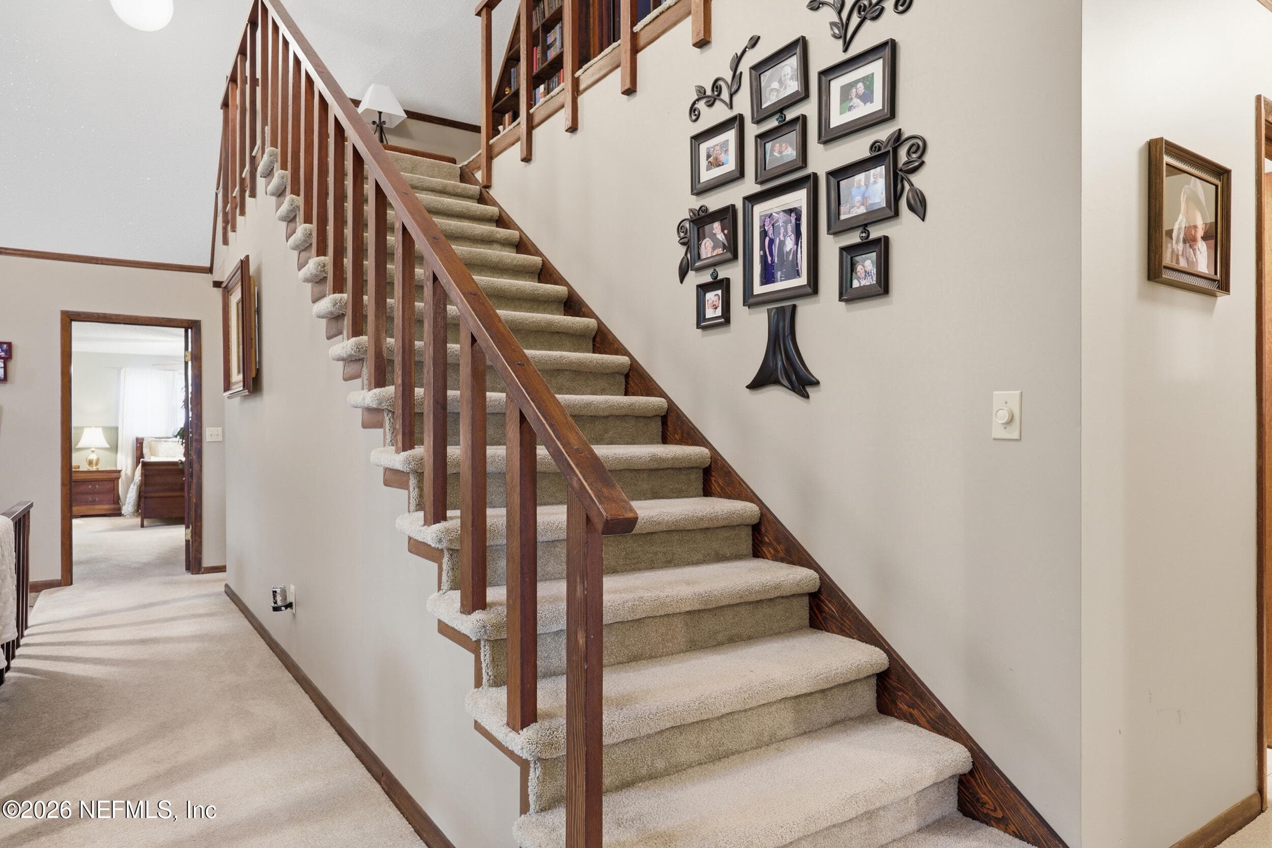 Stairs to Library Loft and Bedroom 5 — 5419 COUNTY ROAD 352, Keystone Heights, FL 32656