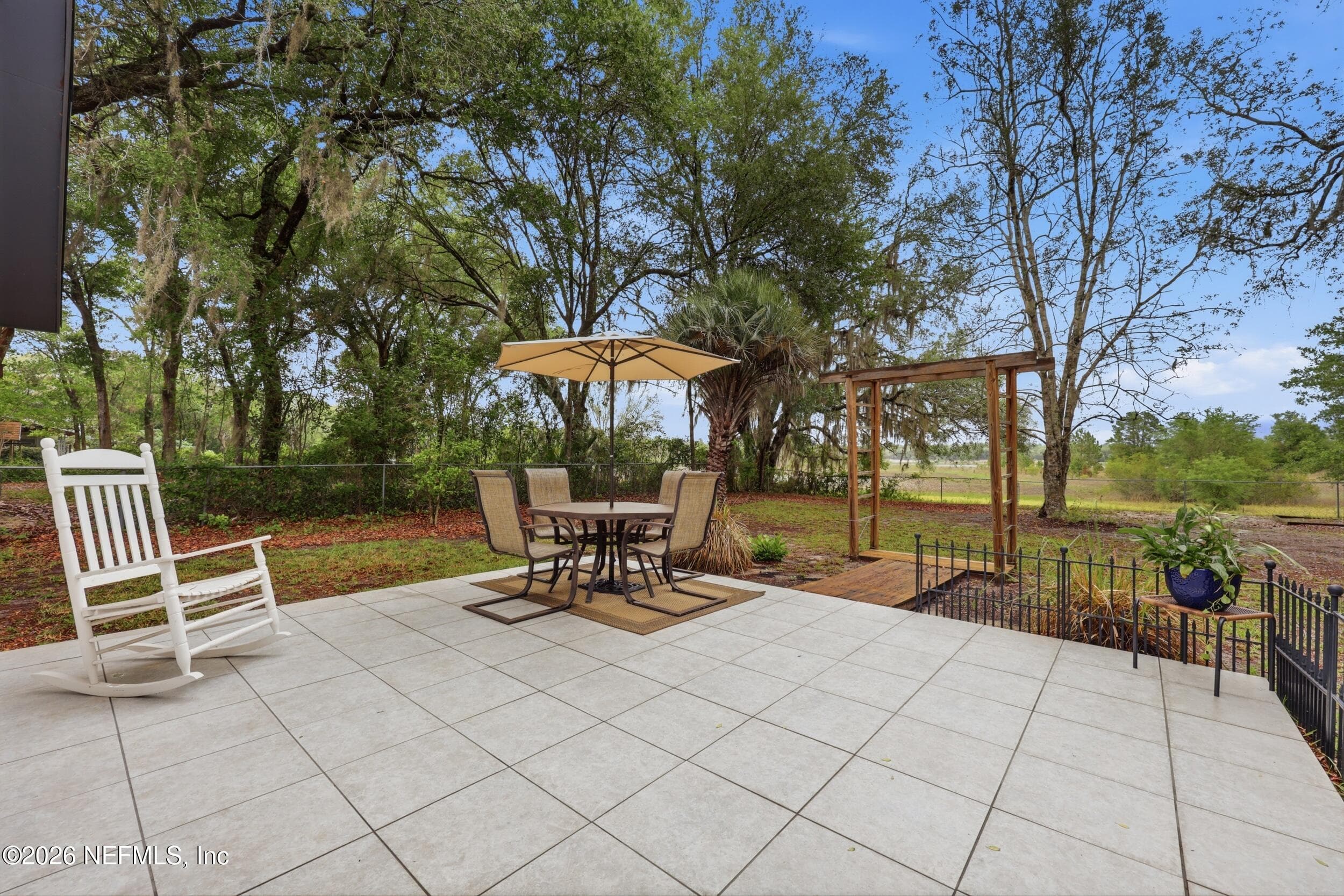 Back Patio with Lake View — 5419 COUNTY ROAD 352, Keystone Heights, FL 32656
