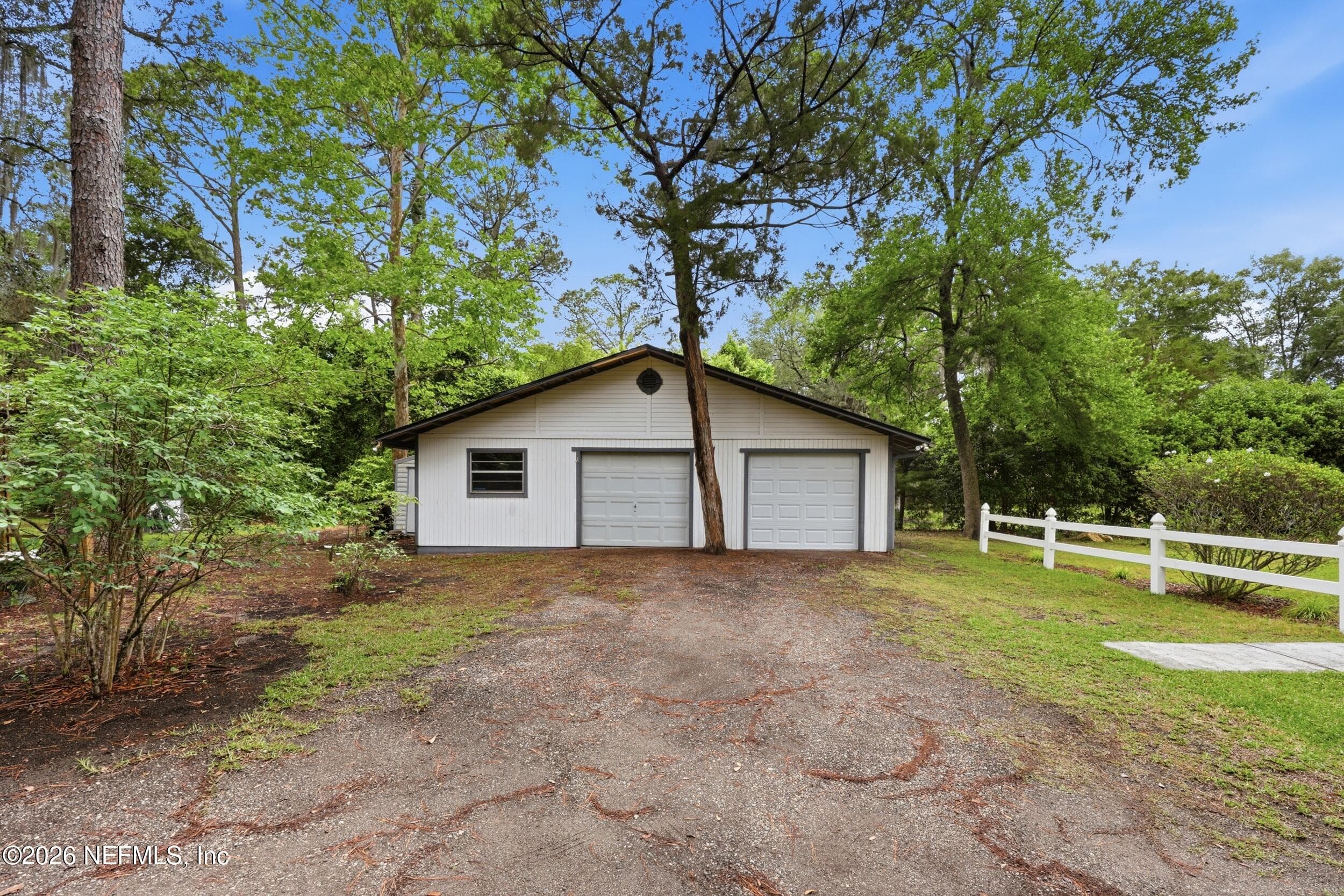 Detached Oversized 2 car garage/ Workshop — 5419 COUNTY ROAD 352, Keystone Heights, FL 32656