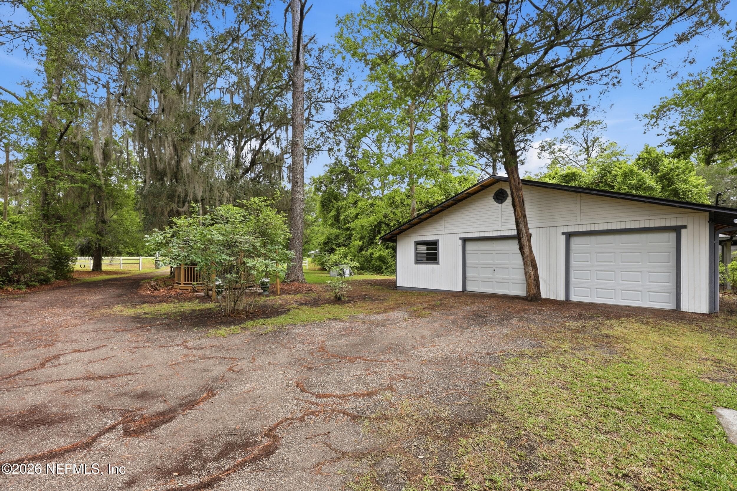 Detached Oversized 2 car garage/ Workshop — 5419 COUNTY ROAD 352, Keystone Heights, FL 32656