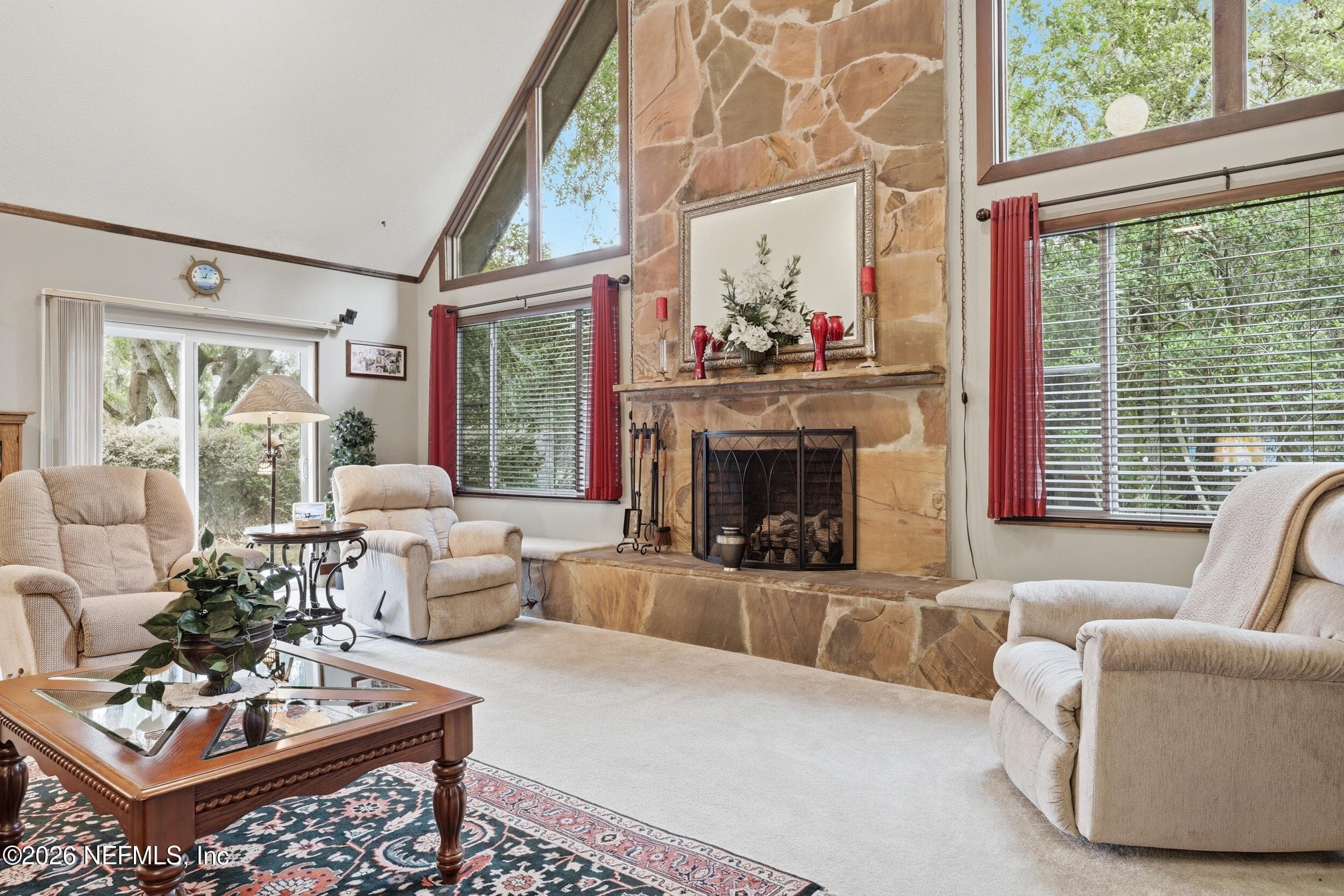 Great Room with Statement Fireplace — 5419 COUNTY ROAD 352, Keystone Heights, FL 32656
