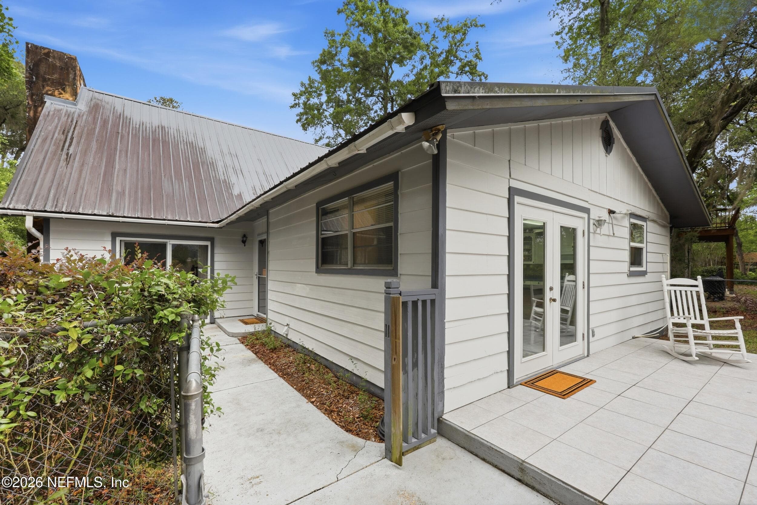 Back Patio/ Sidewalk to Front Door — 5419 COUNTY ROAD 352, Keystone Heights, FL 32656