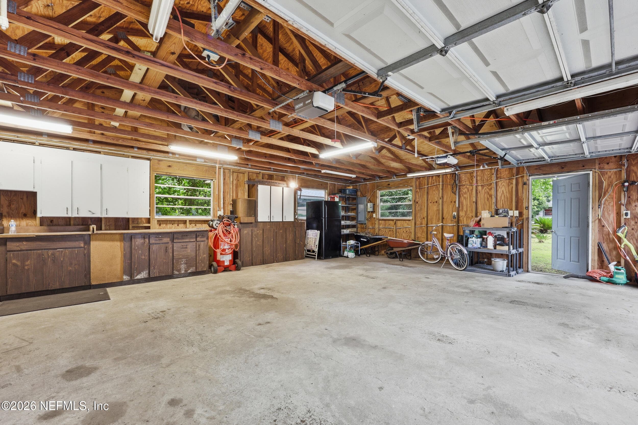 Interior of Garage/ Workshop with Side Entrance Door — 5419 COUNTY ROAD 352, Keystone Heights, FL 32656