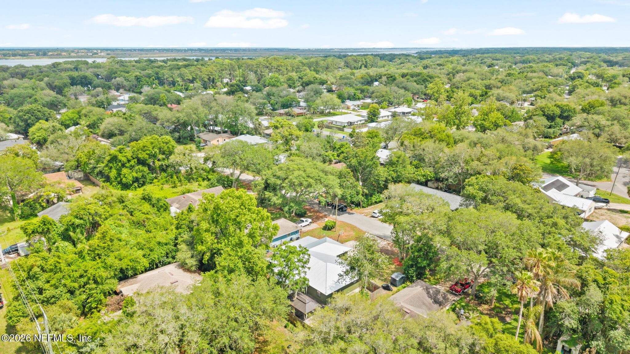 Aerial view — 111 SWALLOW Road, St. Augustine, FL 32086
