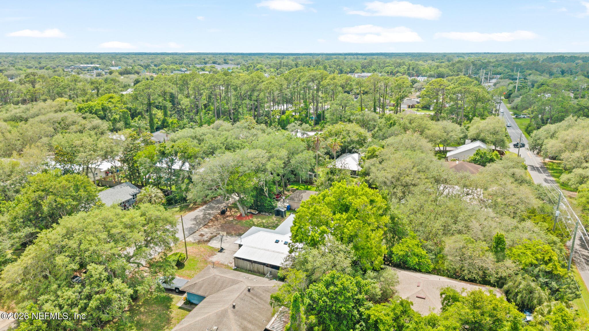 Aerial view — 111 SWALLOW Road, St. Augustine, FL 32086