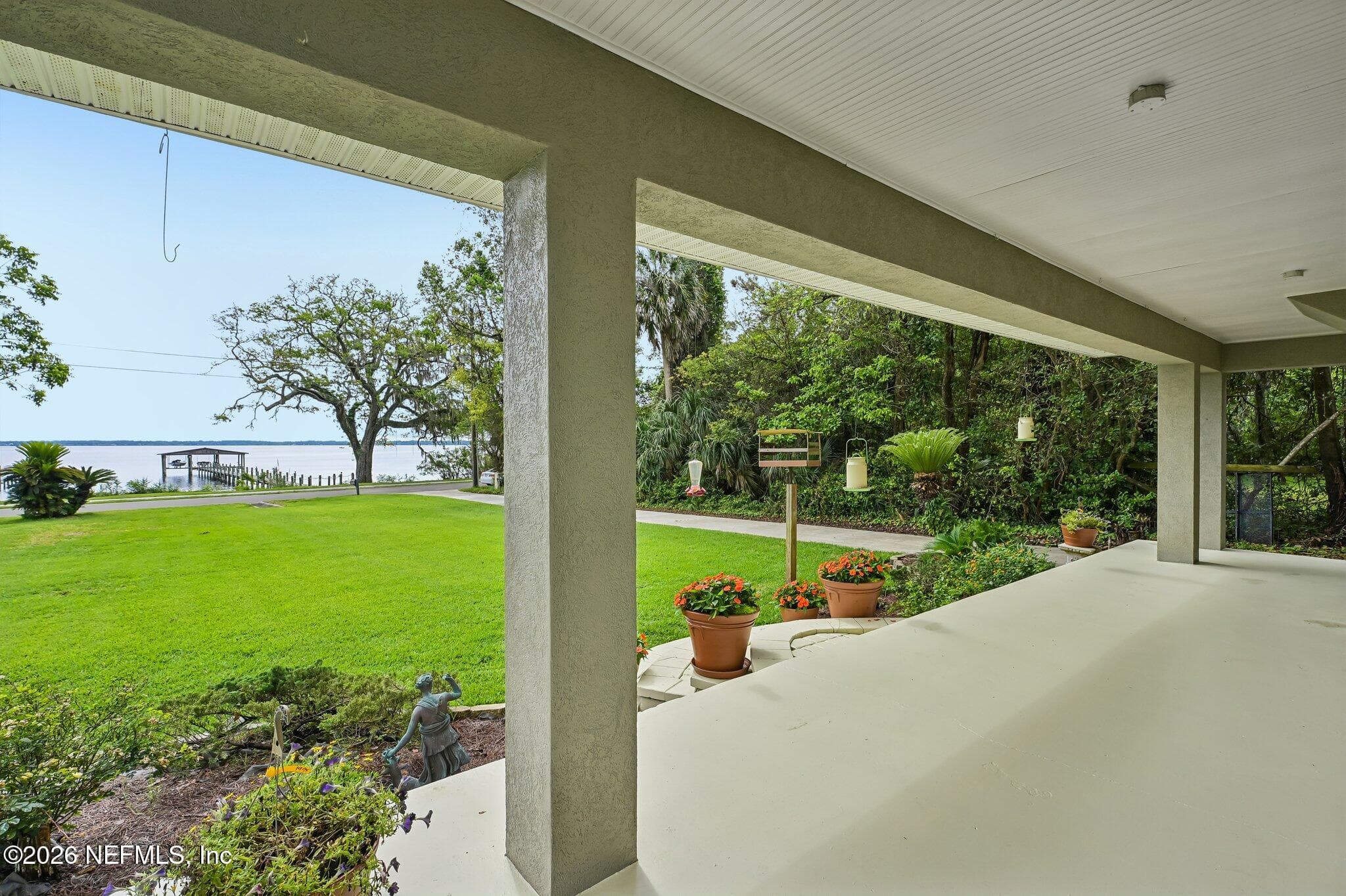 St. Johns River Views from the front lanai — 1320 RIVER Road, Orange Park, FL 32073