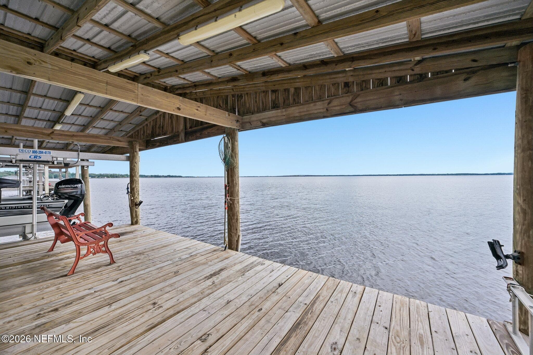 Private dock on the St. Johns River — 1320 RIVER Road, Orange Park, FL 32073