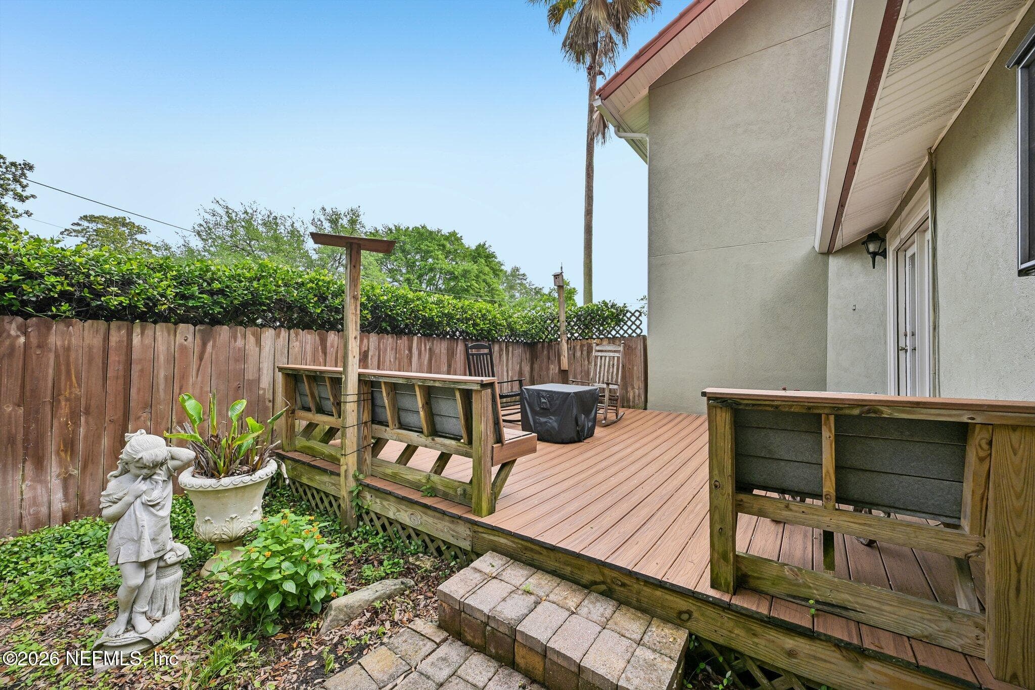 Private Lanai in the backyard — 1320 RIVER Road, Orange Park, FL 32073