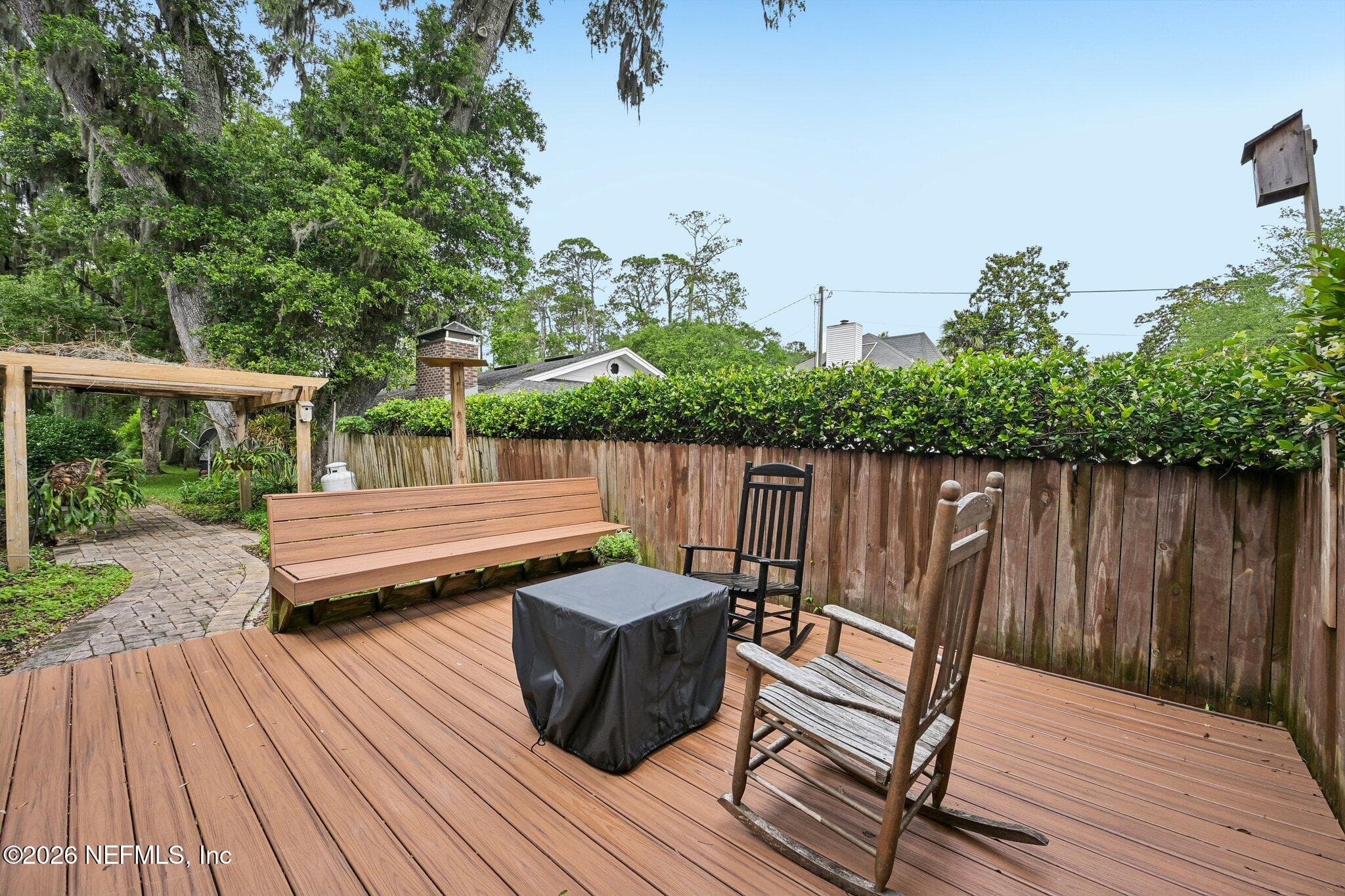 Private Lanai in the backyard — 1320 RIVER Road, Orange Park, FL 32073