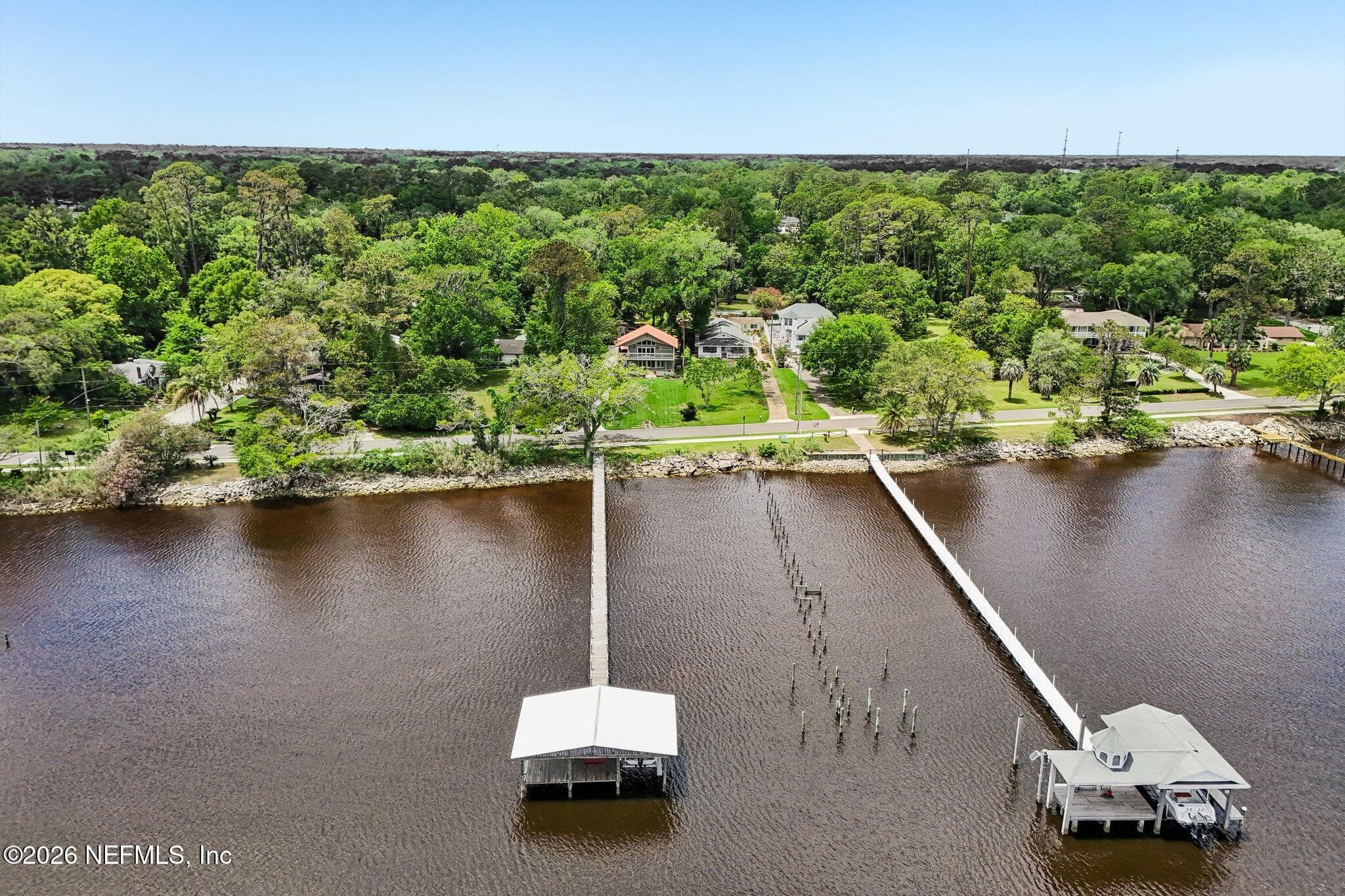 St. Johns River Home with private dock & boat lift — 1320 RIVER Road, Orange Park, FL 32073