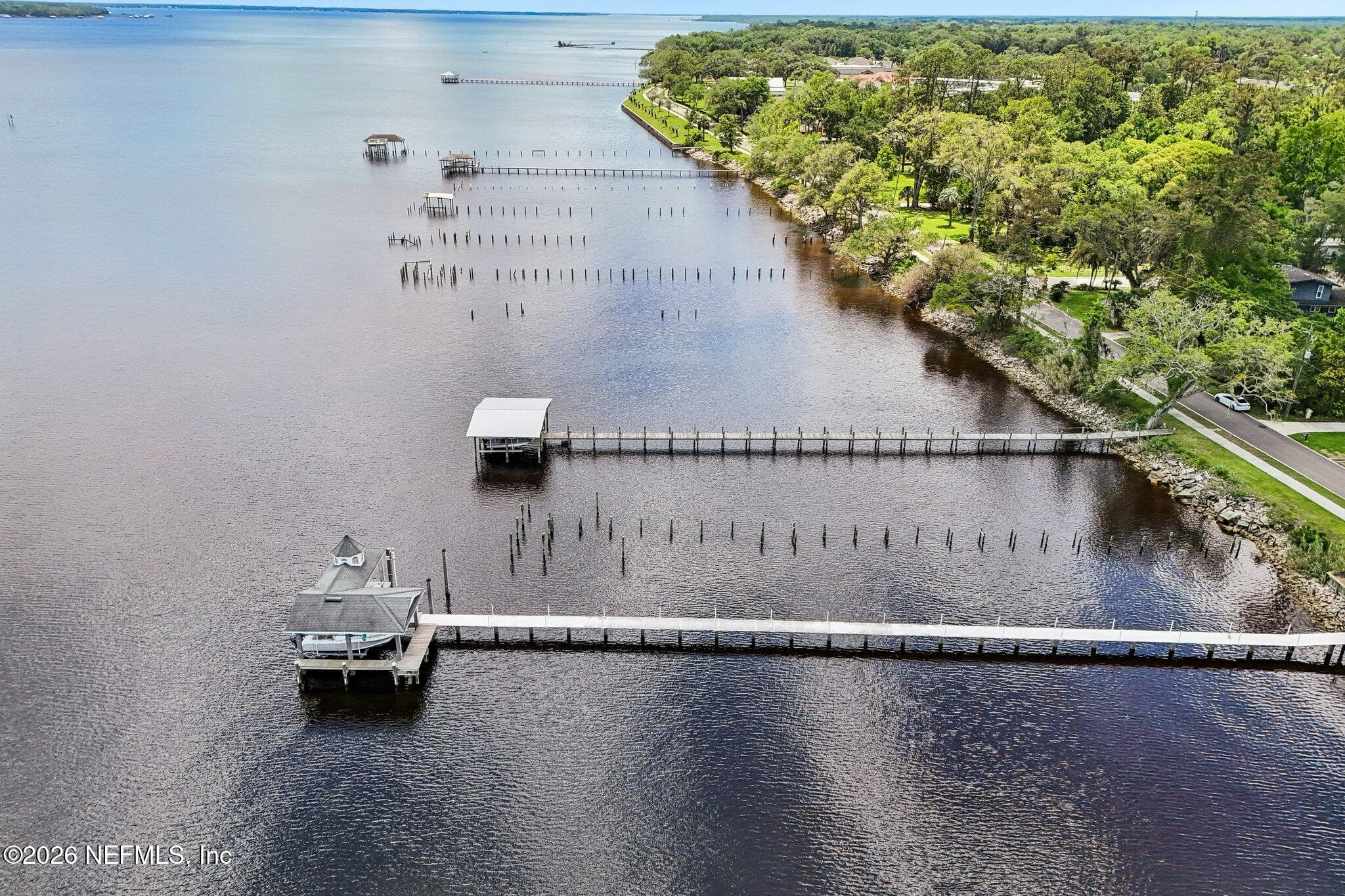 St. Johns River Home with private dock & boat lift — 1320 RIVER Road, Orange Park, FL 32073