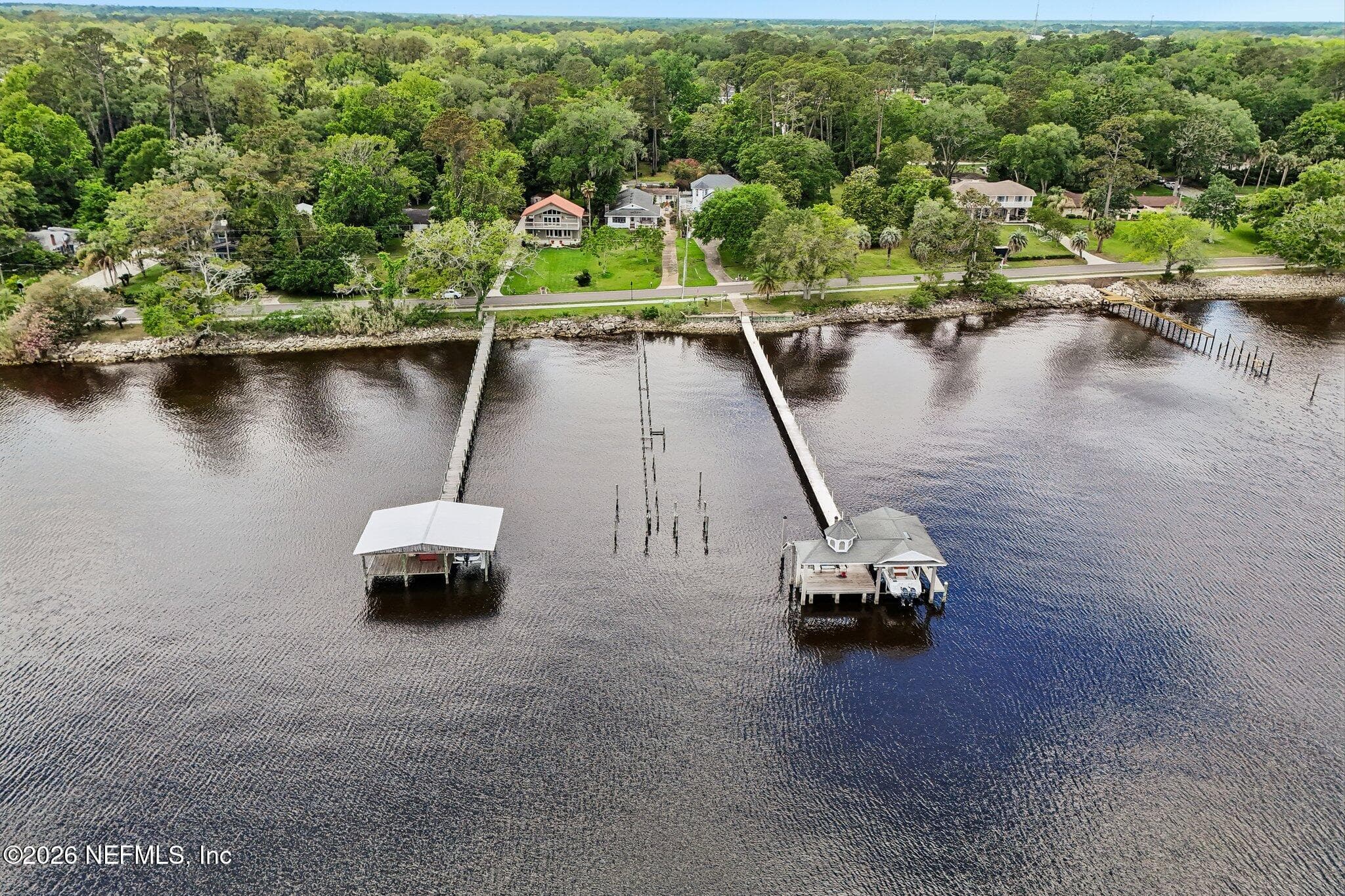 St. Johns River Home with private dock & boat lift — 1320 RIVER Road, Orange Park, FL 32073