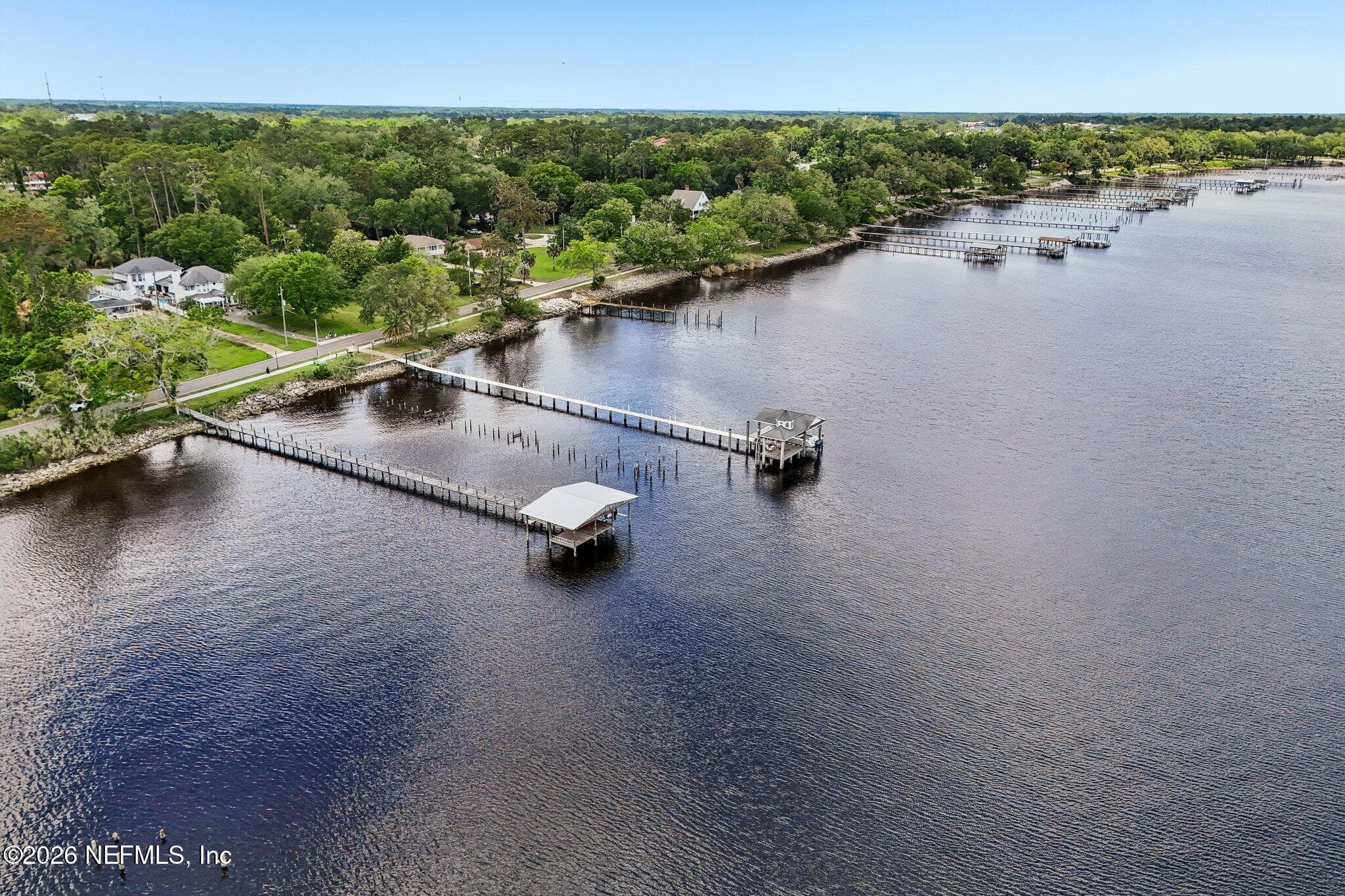 St. Johns River Home with private dock & boat lift — 1320 RIVER Road, Orange Park, FL 32073