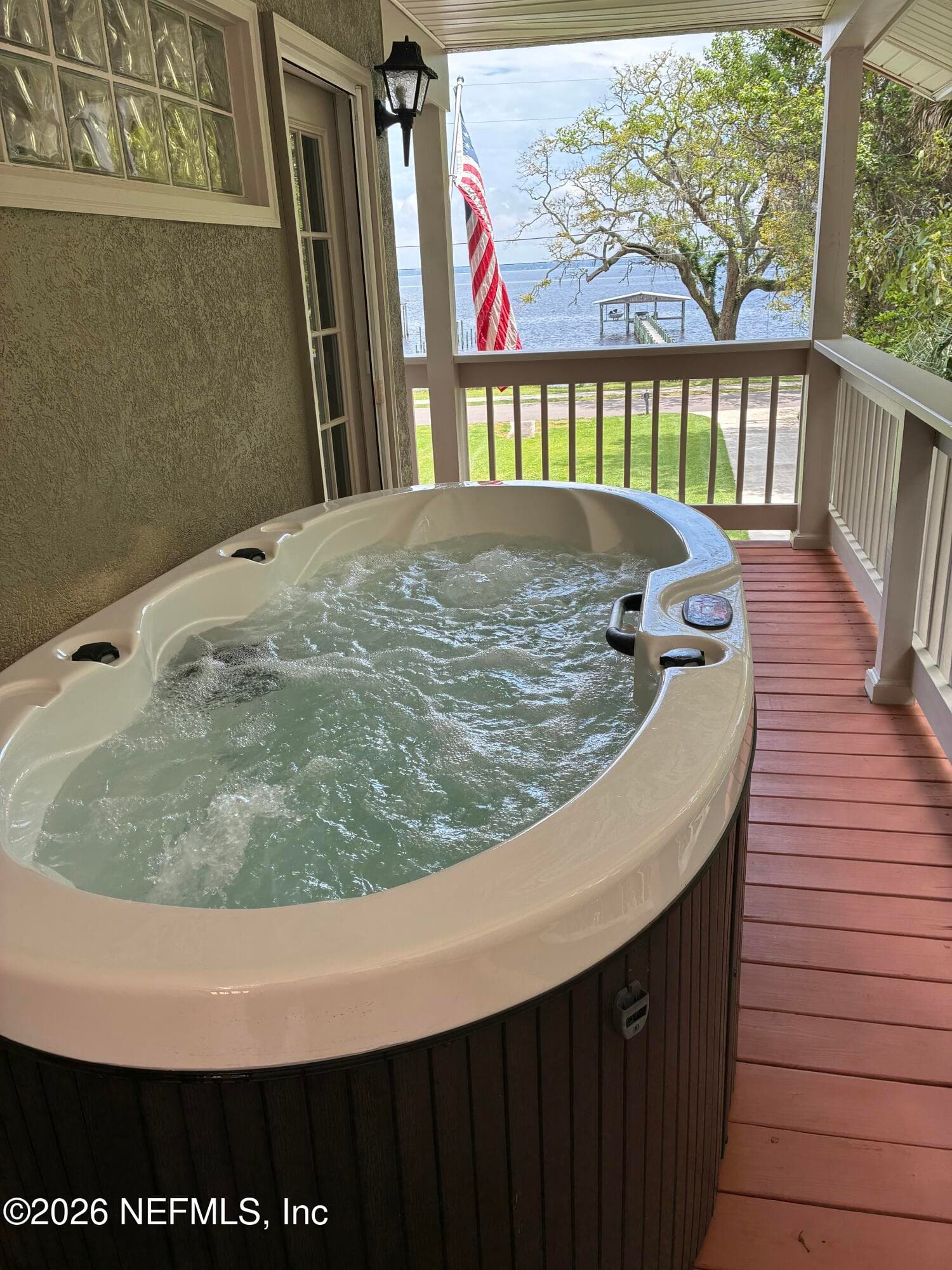 Hot Tub off the Primary Suite with St. Johns River Views — 1320 RIVER Road, Orange Park, FL 32073
