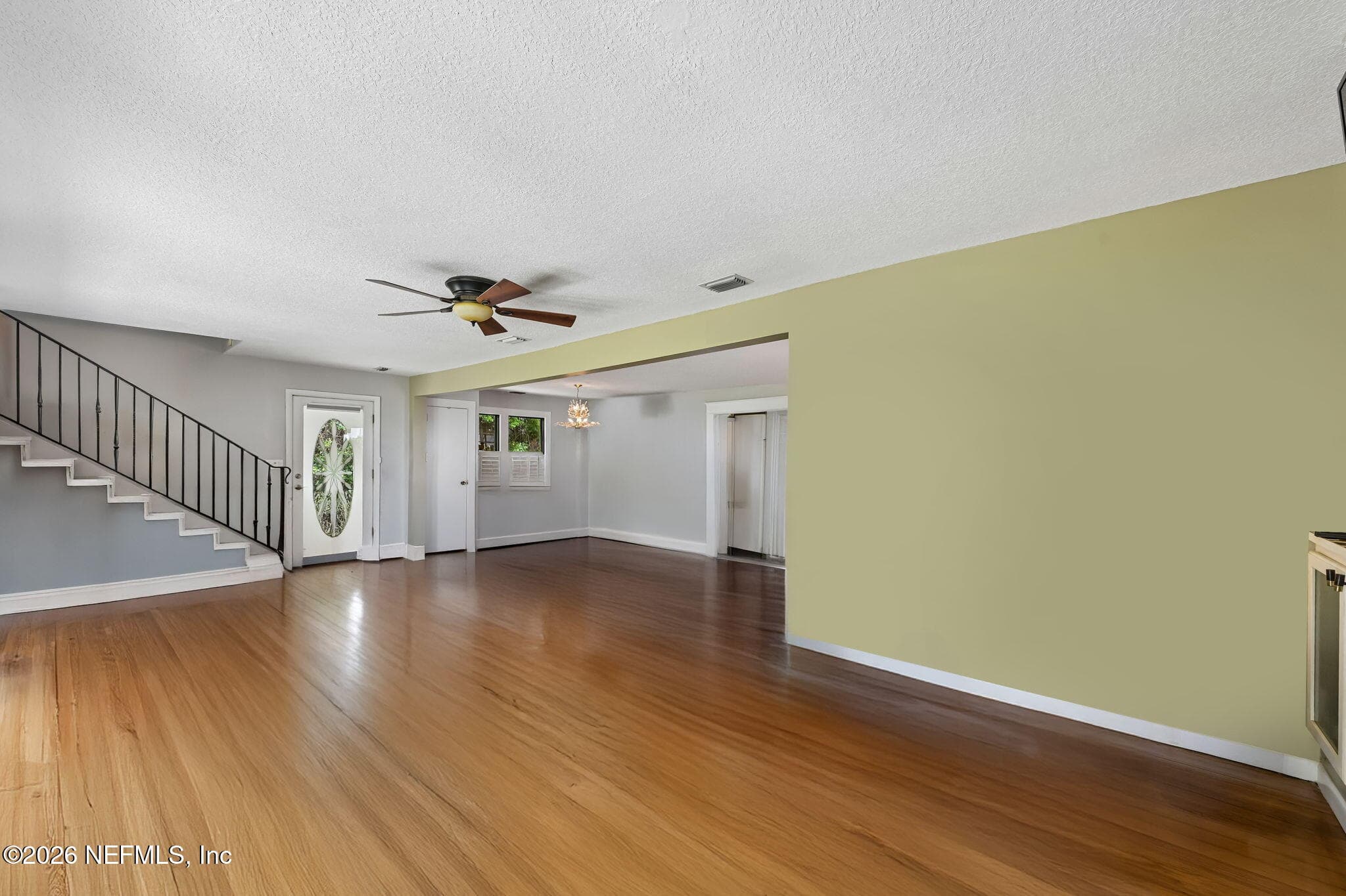 STAGED- Living Room with views of the St. Johns Rive — 1320 RIVER Road, Orange Park, FL 32073