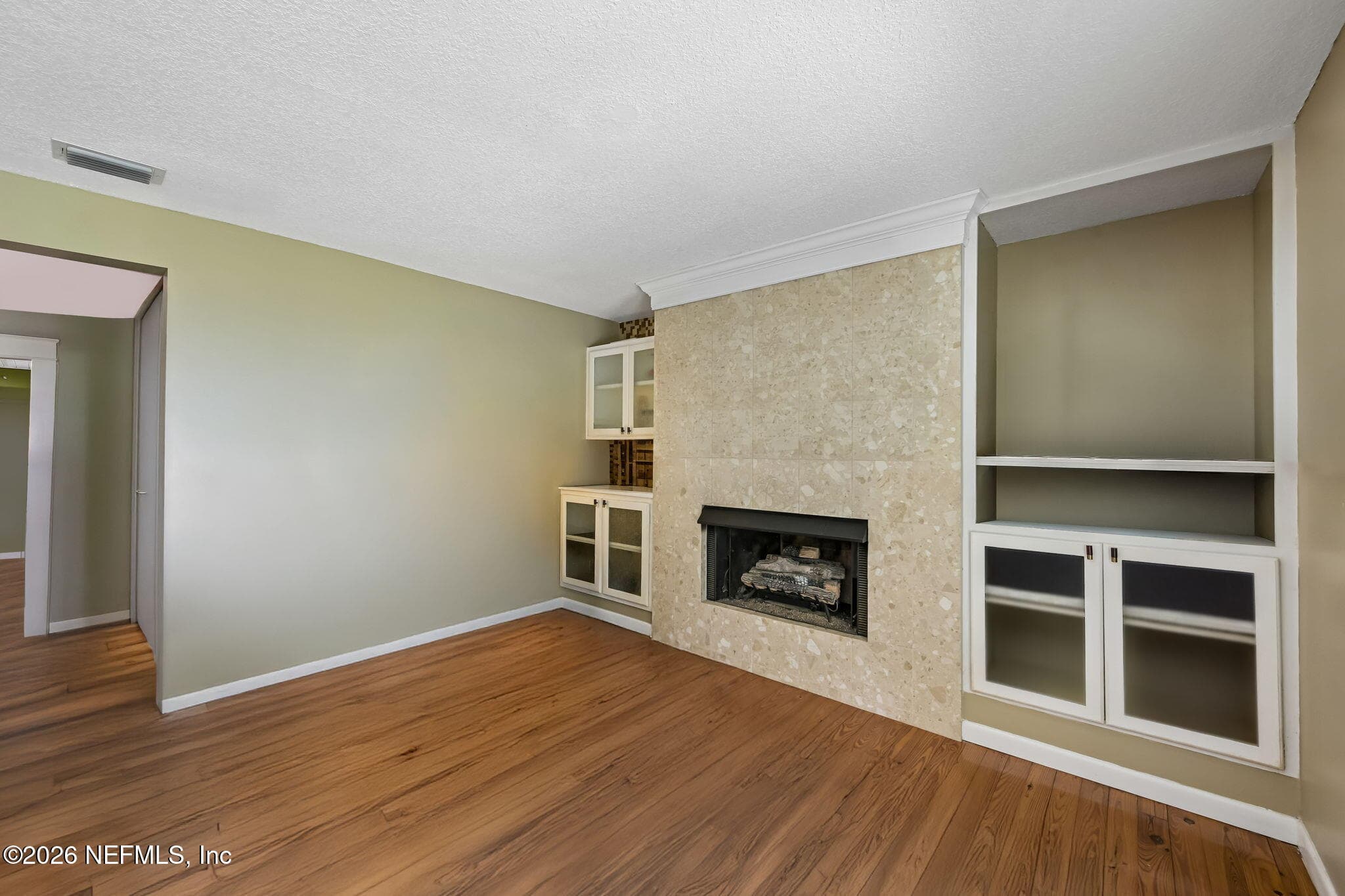 STAGED- Living Room with views of the St. Johns Rive — 1320 RIVER Road, Orange Park, FL 32073