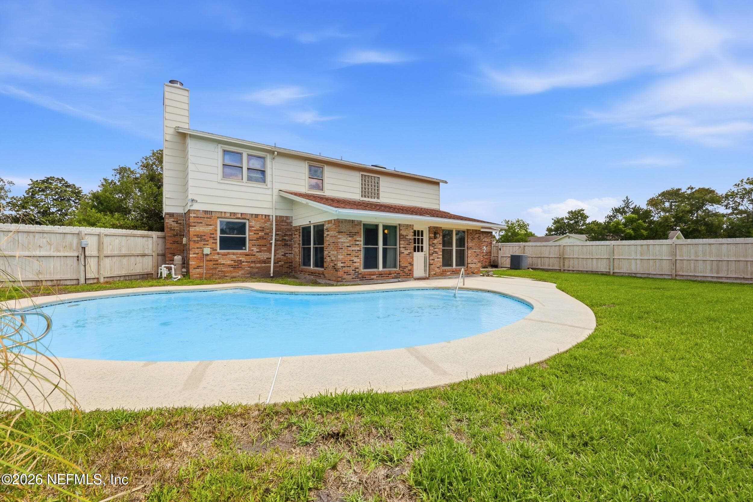Back Yard With In Ground Pool — 13040 LOBLOLLY Lane S, Jacksonville, FL 32246