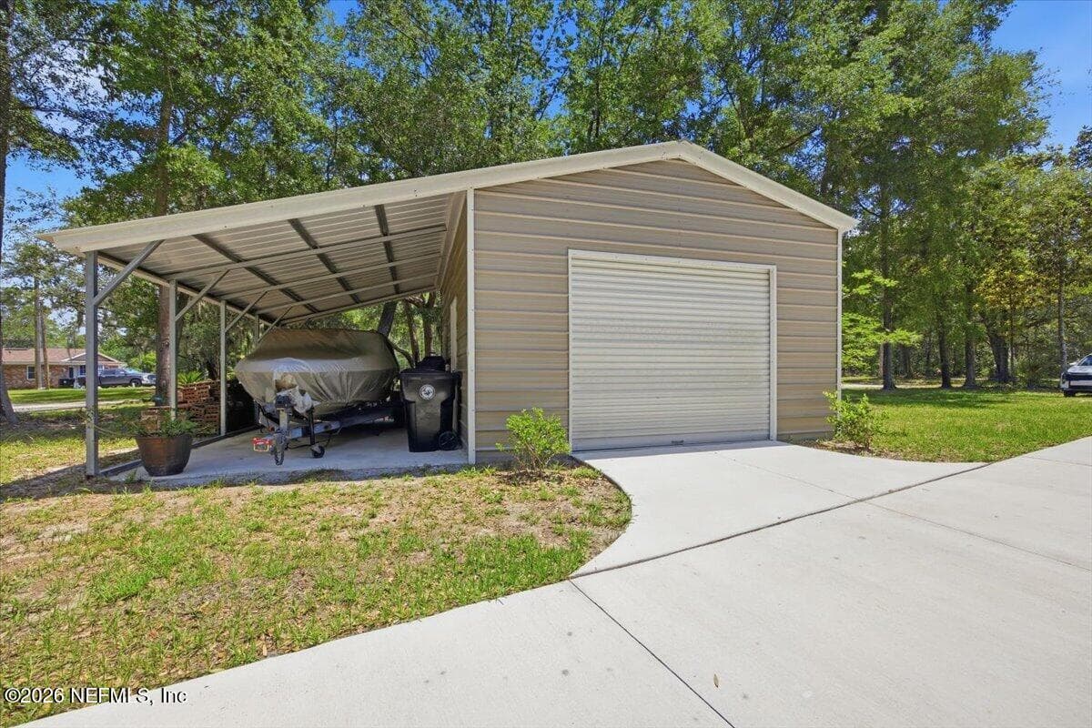Detached garage and Carport — 1239 LAKE ASBURY Drive, Green Cove Springs, FL 32043
