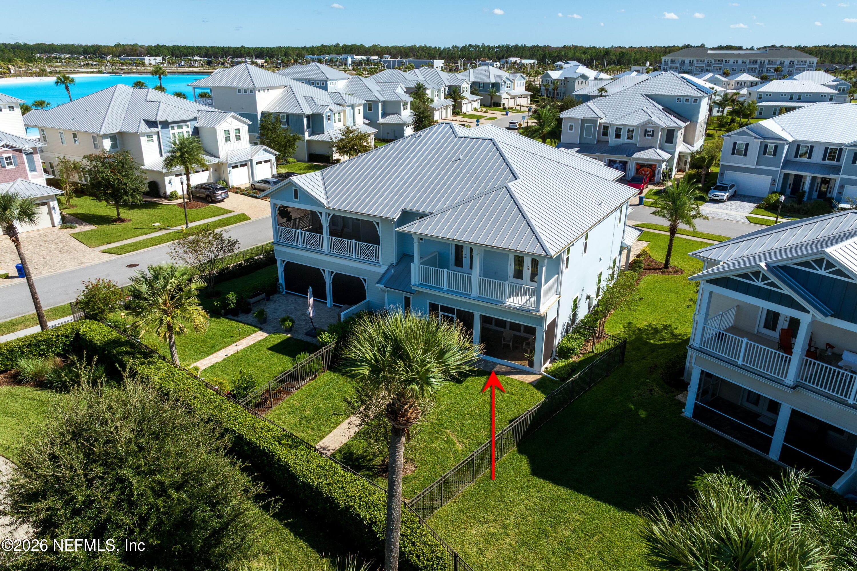 Backside view of townhome — 703 RUM RUNNER Way, St. Johns, FL 32259