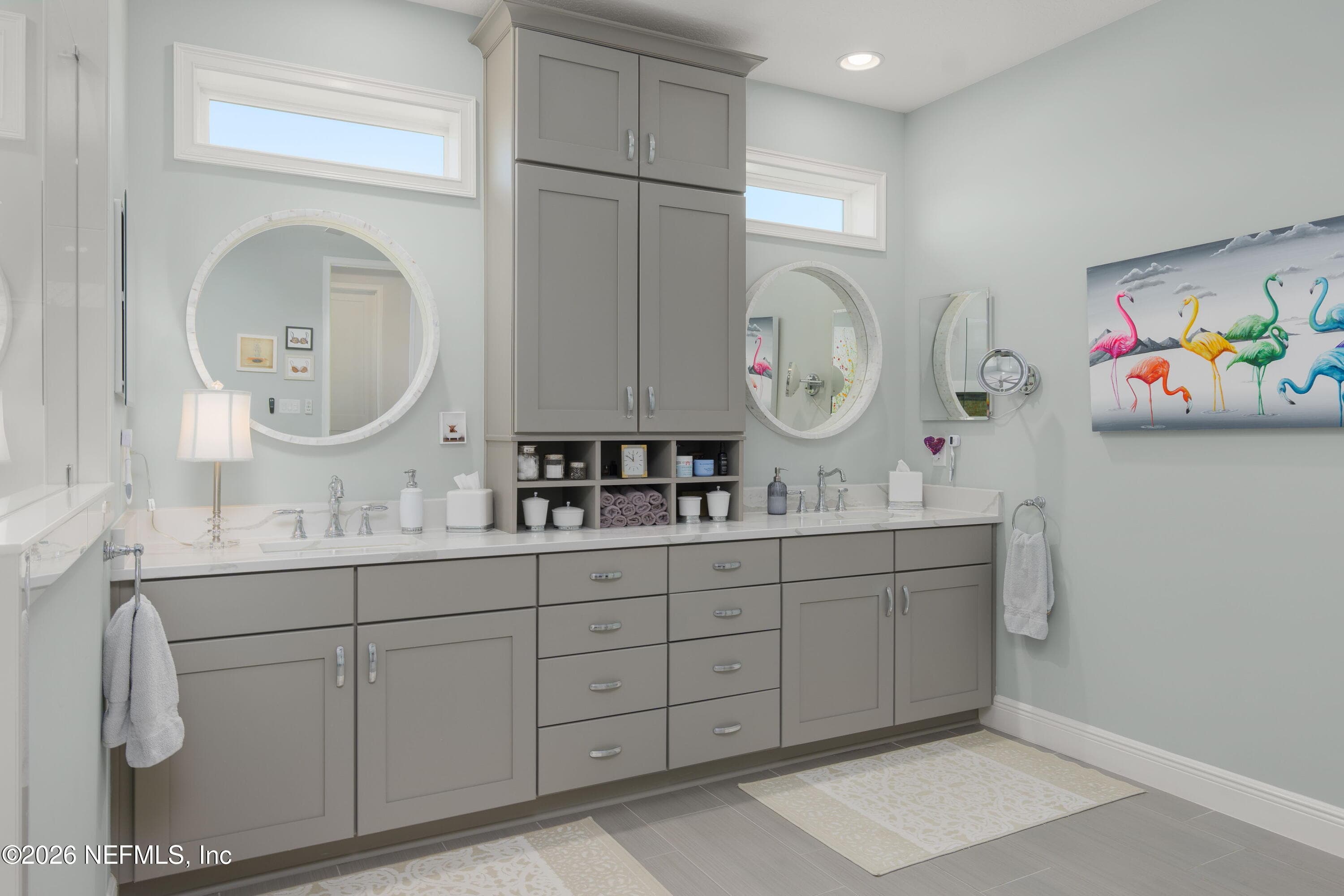 Double vanities to stay organized with plenty of cabinet space — 703 RUM RUNNER Way, St. Johns, FL 32259