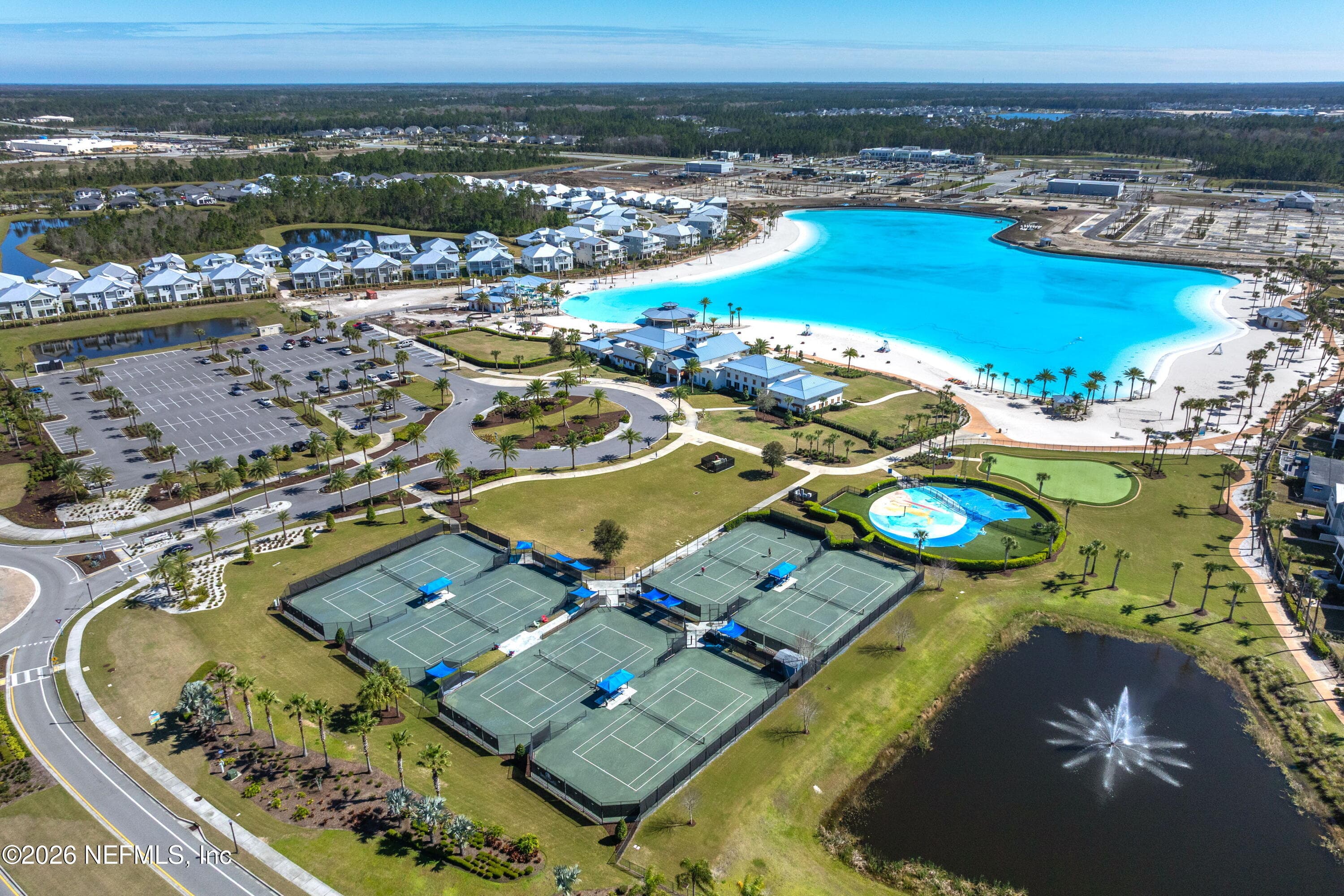 Birds-eye-view of massive Beachwalk club and amenities — 703 RUM RUNNER Way, St. Johns, FL 32259