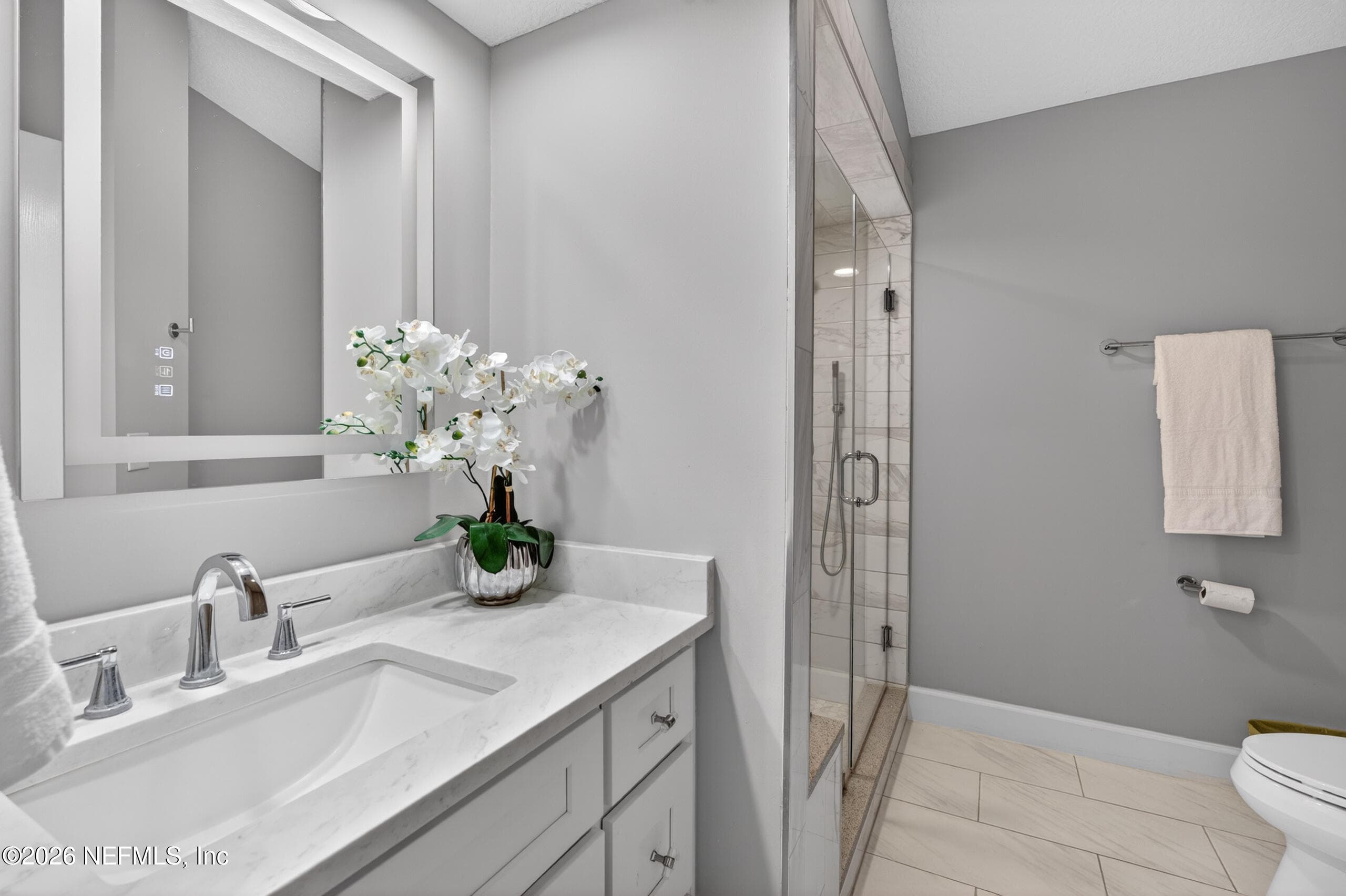 Renovated Upstairs Bathroom — 13634 SHIPWATCH Drive, Jacksonville, FL 32225