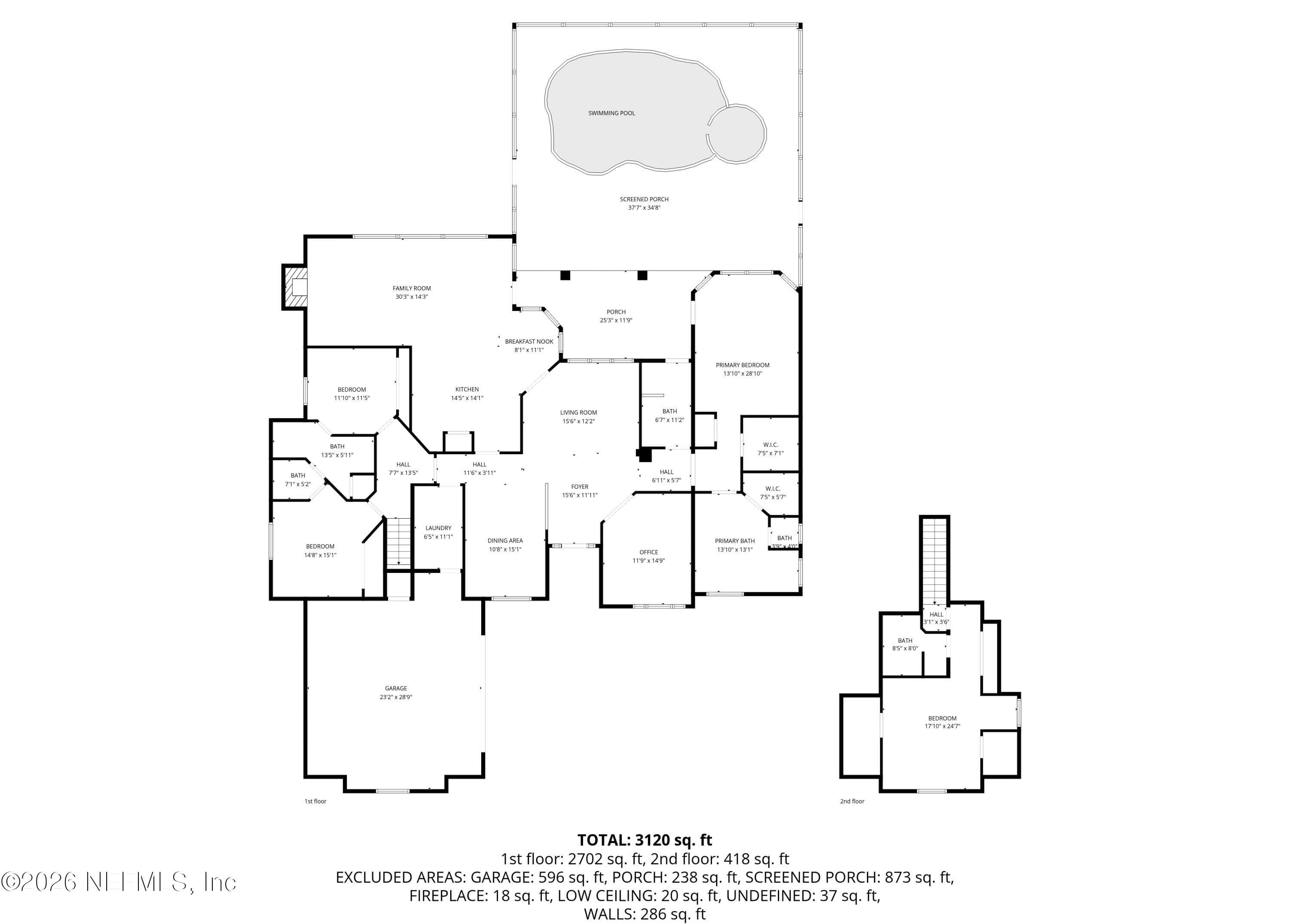 Floor Plan — 13634 SHIPWATCH Drive, Jacksonville, FL 32225