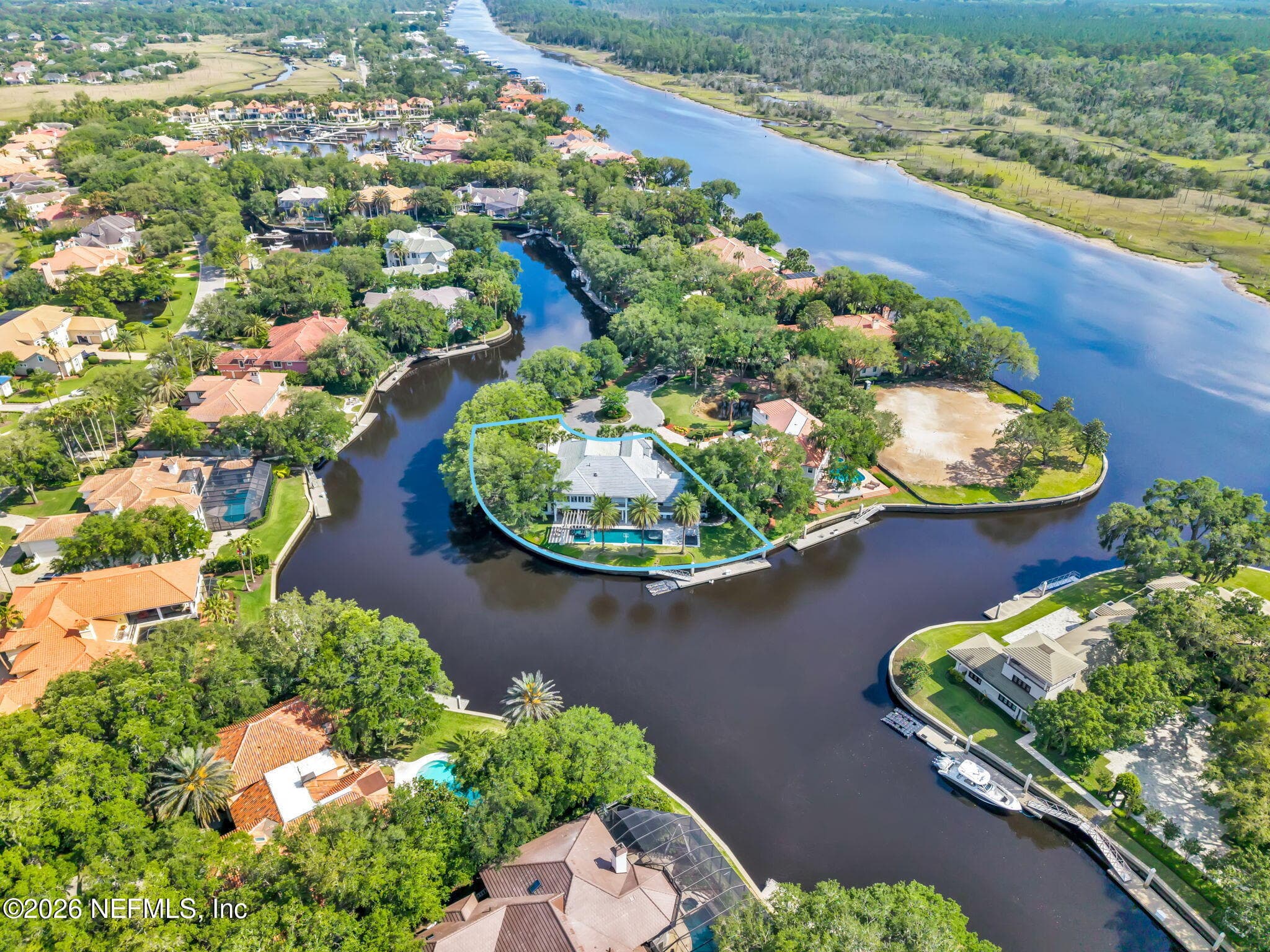 Easy access in and out- right to the Intracoastal Waterway! — 149 BRISTOL Place, Ponte Vedra Beach, FL 32082