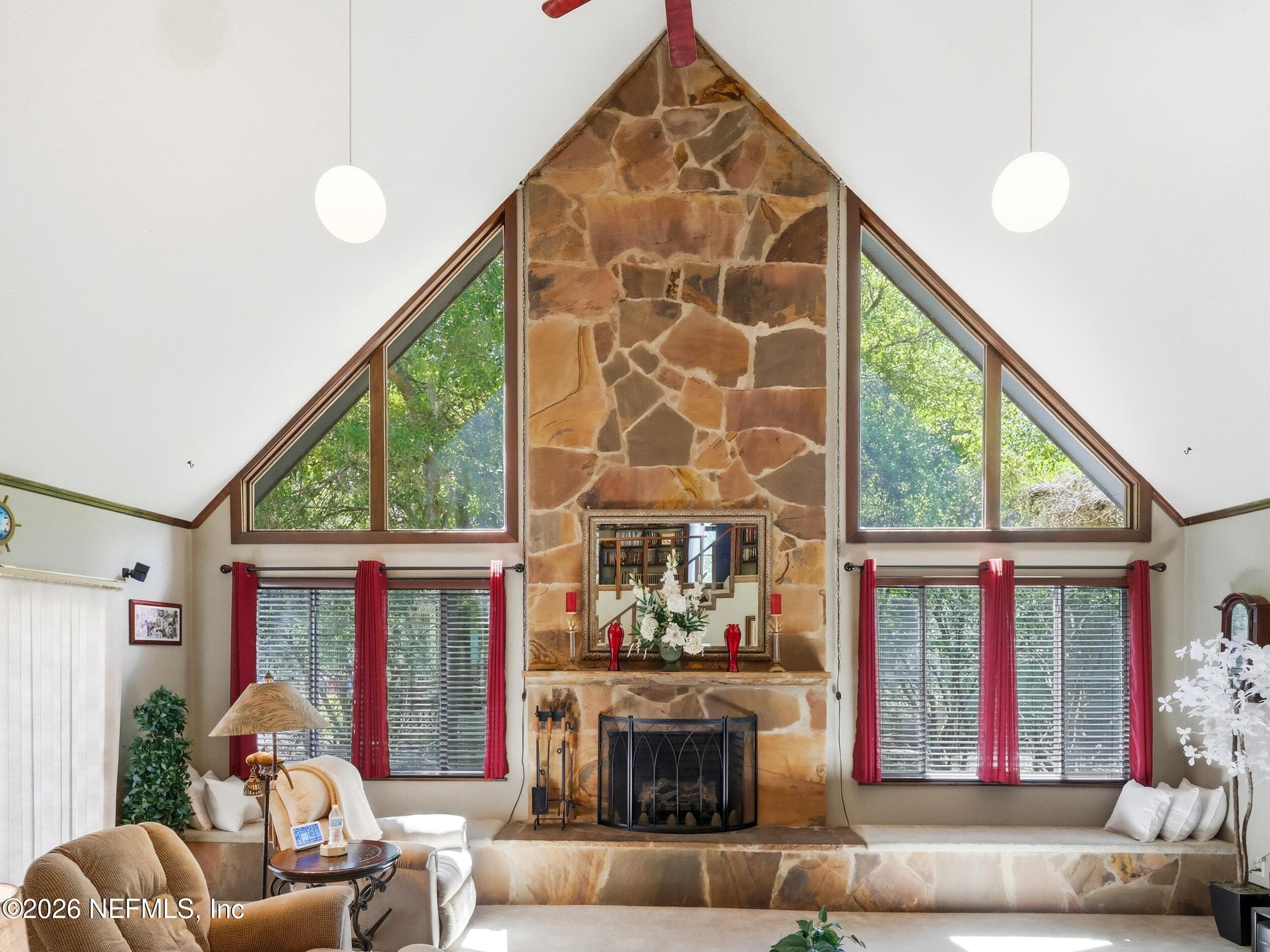Great Room with Statement Fireplace — 5419 COUNTY ROAD 352, Keystone Heights, FL 32656