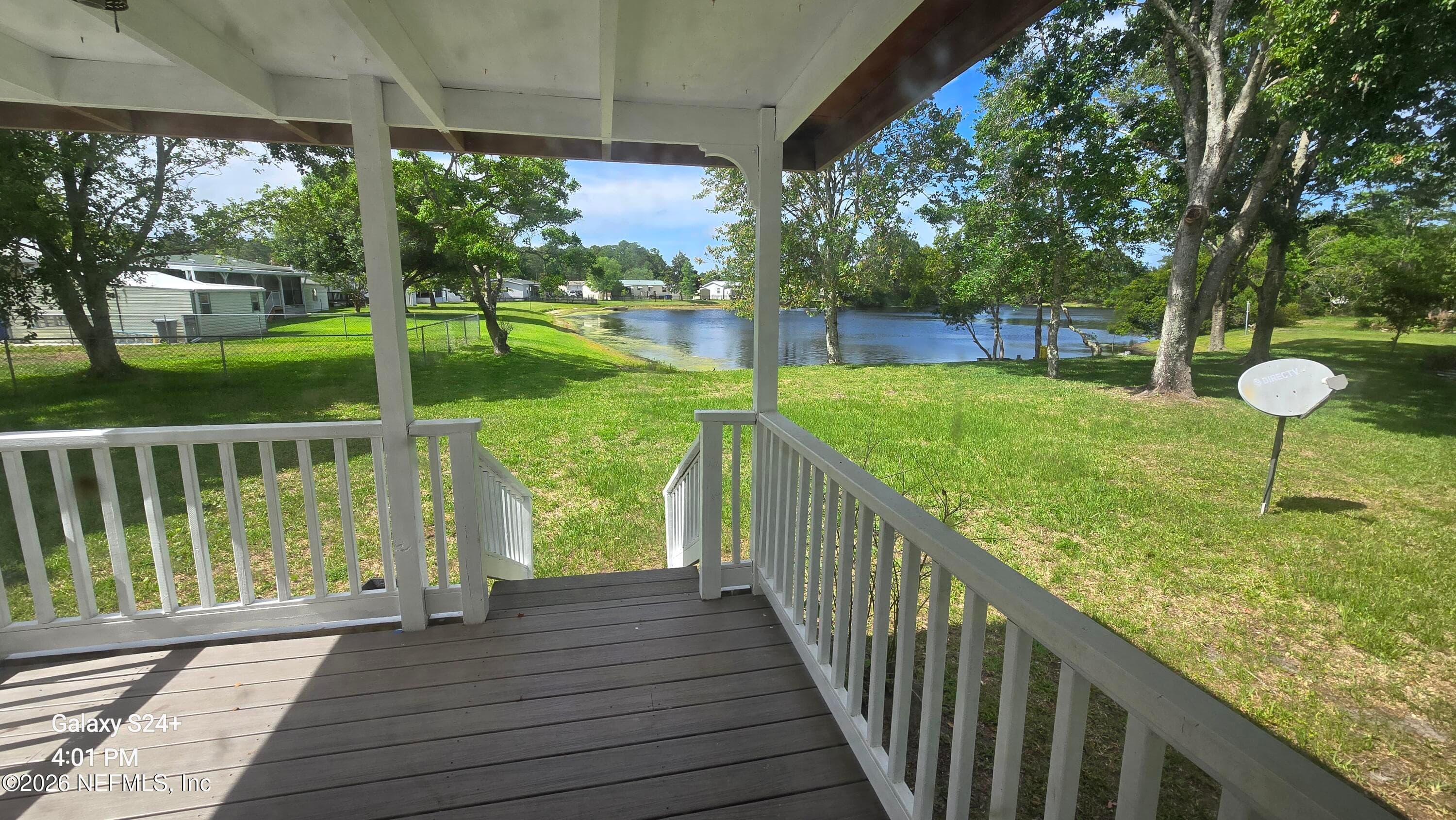 2204 Whippoorwill Dr, St Augustine, FL - Pond view from deck and living room — 2204 WHIPPOORWILL Drive, St. Augustine, FL 32084