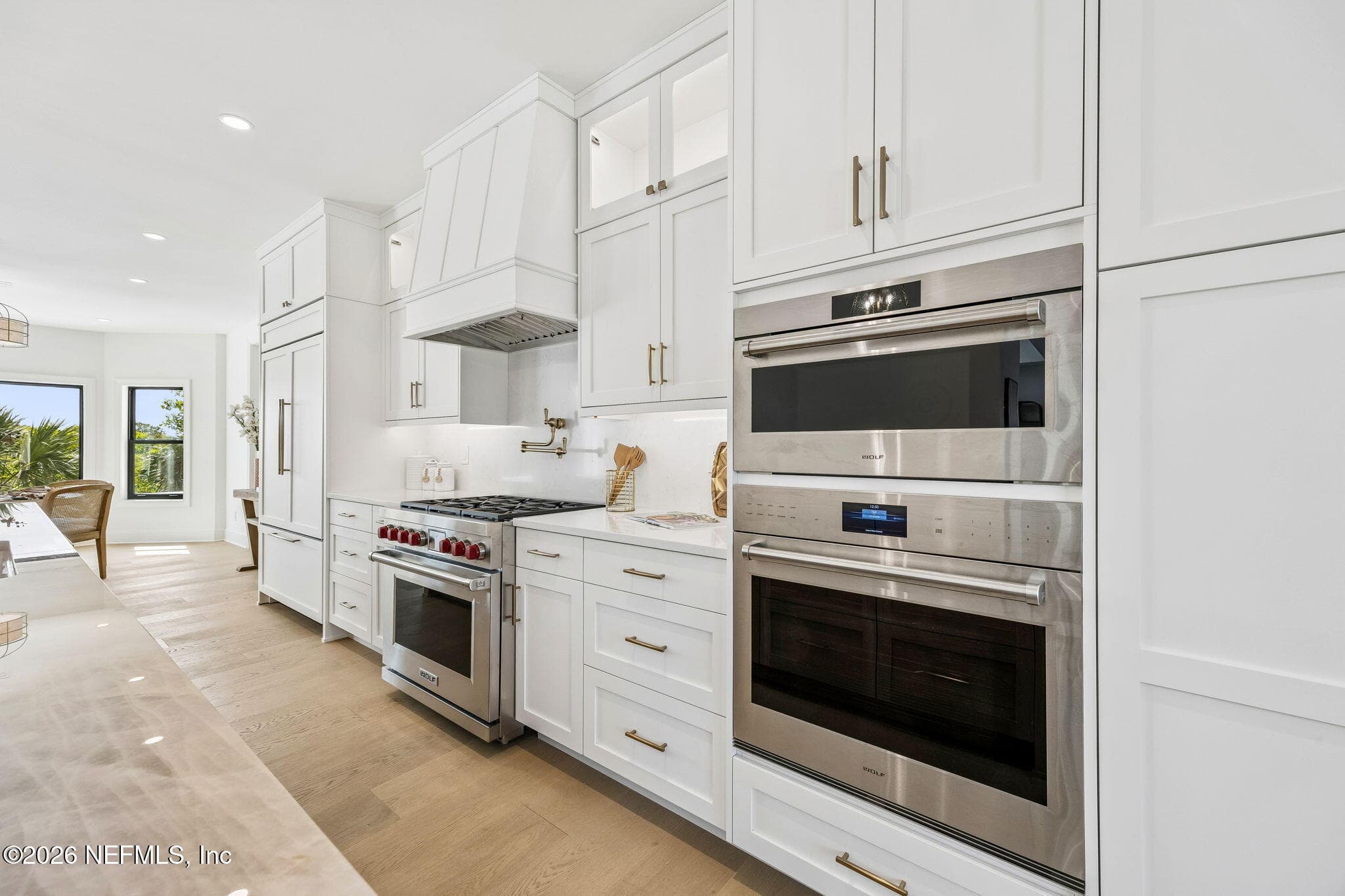 Wolf stainless appliances, pot filler and custom vent hood — 730 PONTE VEDRA Boulevard, Ponte Vedra Beach, FL 32082