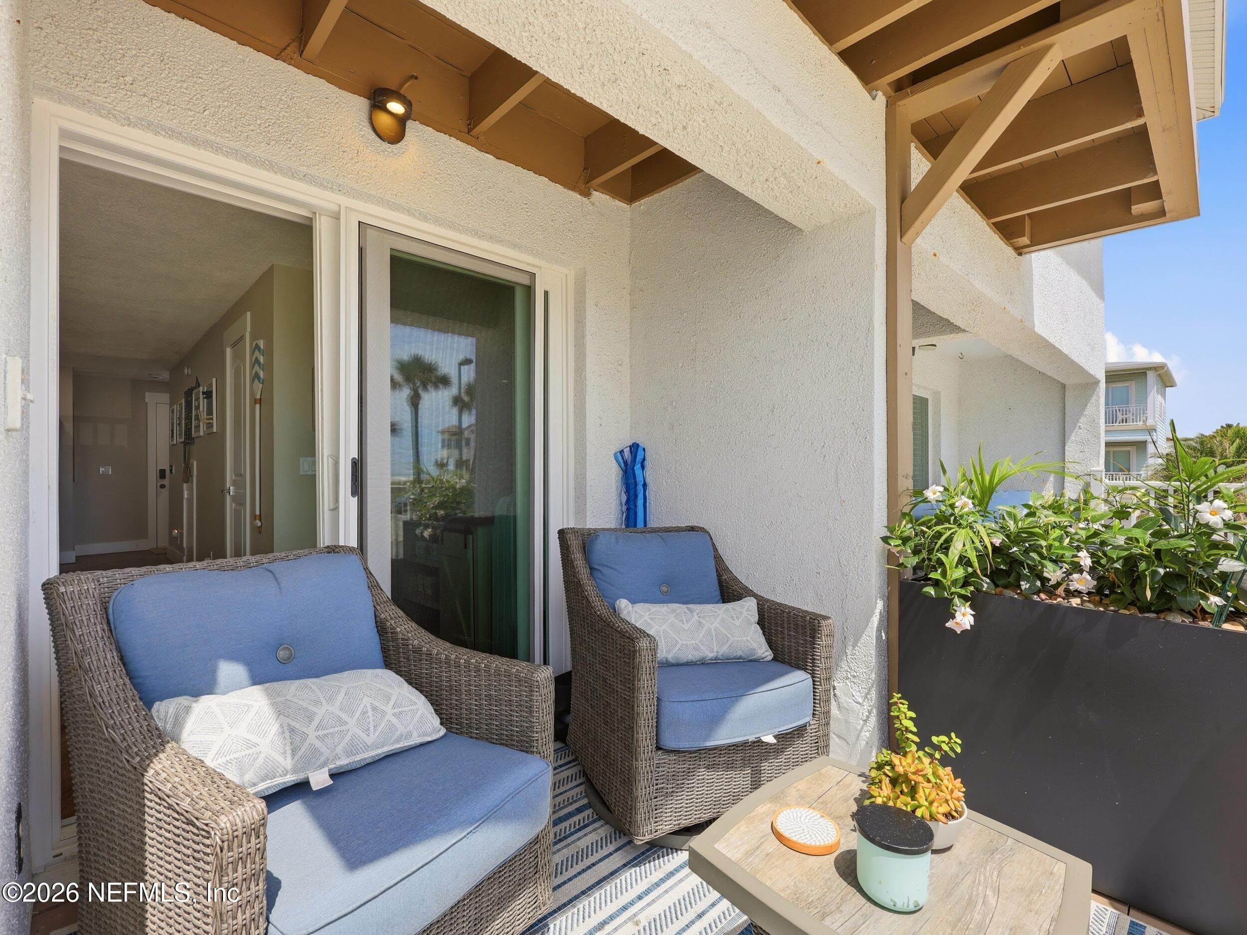 Balcony downstairs — 1202 1ST Street S, Jacksonville Beach, FL 32250