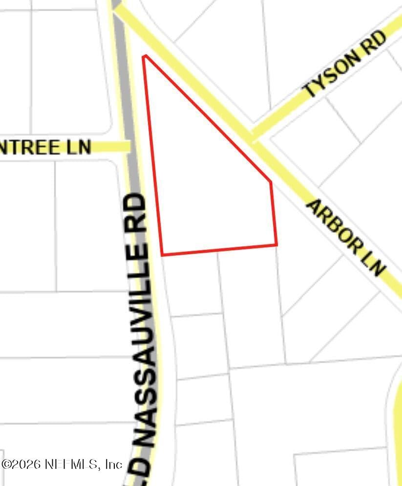 Corner lot on Old Nassauville Rd & Arbor Lane Big enough lot for 2 or 3 homesites — 941222 OLD NASSAUVILLE Road, Fernandina Beach, FL 32034
