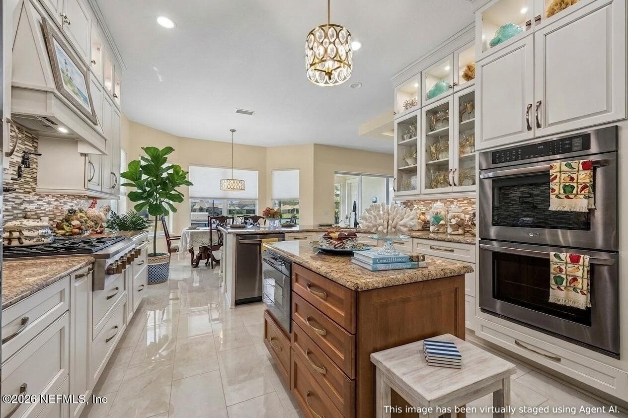 Virtually created option for kitchen — 2852 CASSIA Lane, Jacksonville, FL 32246